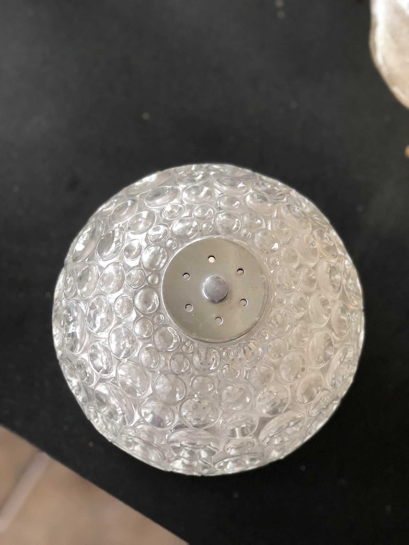 Mid Century Modern Style Bubble Glass Flush Mount - 4