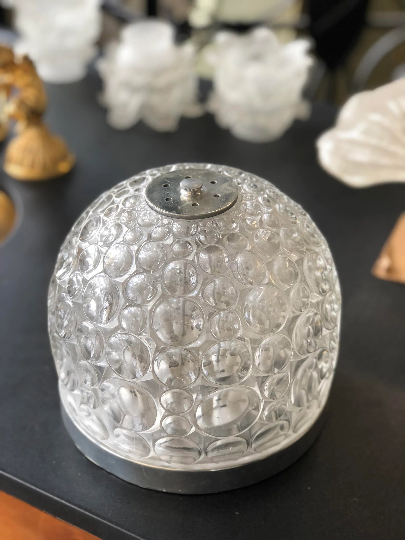 Mid Century Modern Style Bubble Glass Flush Mount - 9