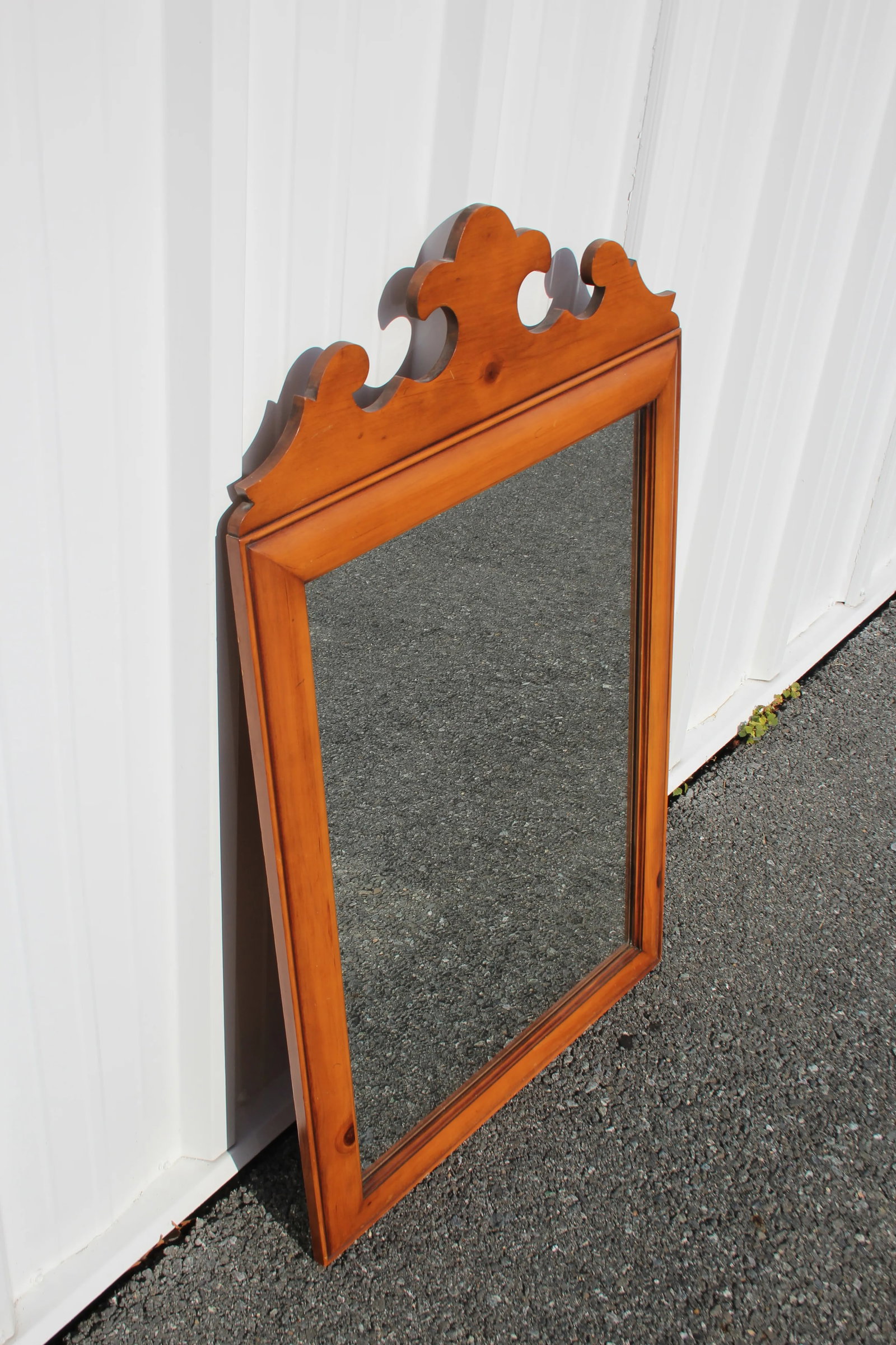 Vintage Mid 20th Century Frame Beveled Wall Mirror - 4