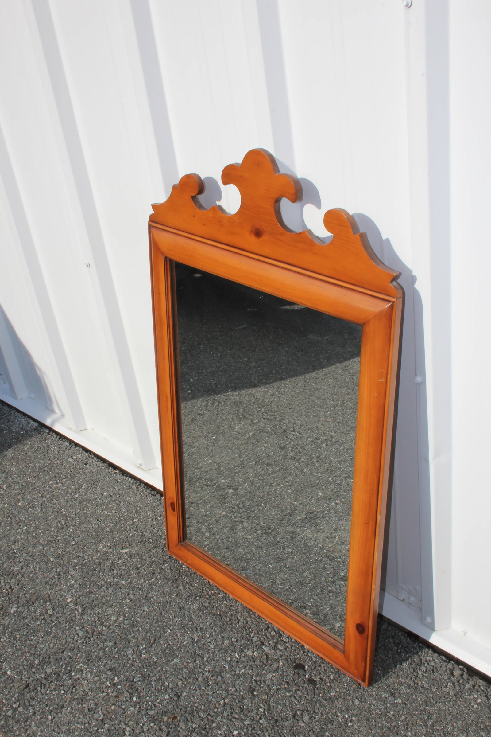 Vintage Mid 20th Century Frame Beveled Wall Mirror - 5