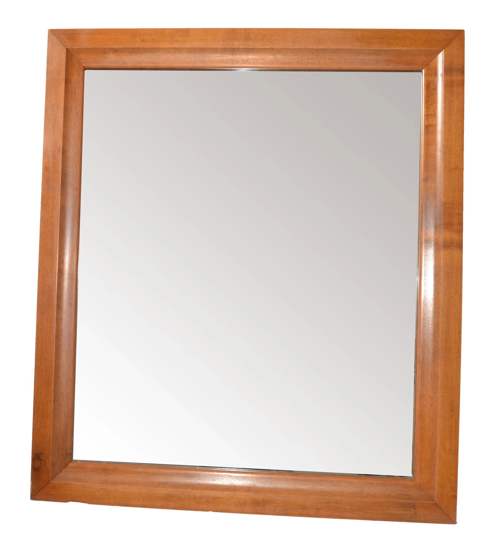 1970 Early American Maple Wood Rectangle Wall Mirror Moosehead - 12