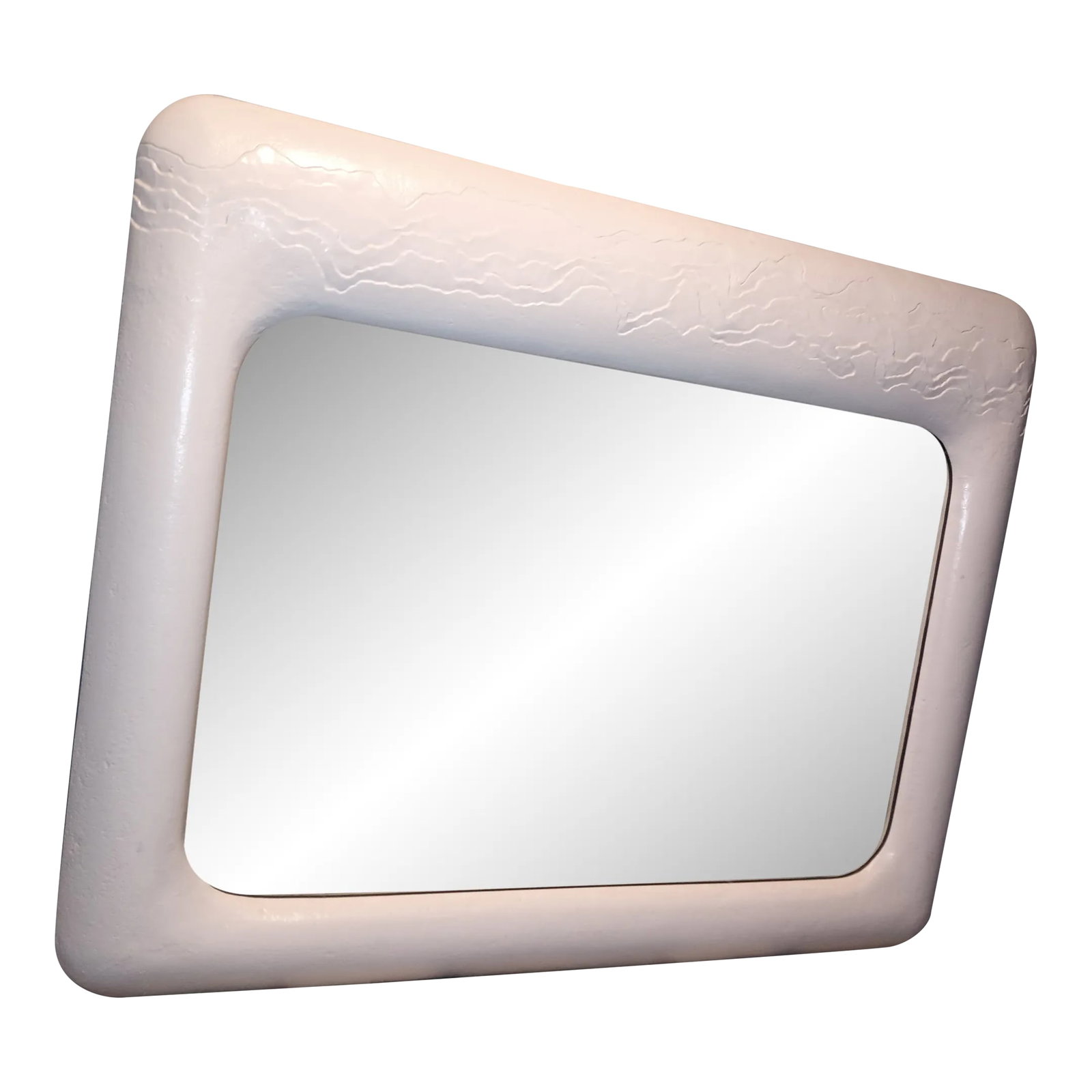 1990s Vanguard Studios Art Deco Mirror: vanguard studios Art Mirror. in excellent condition heavy. Beautiful art original not altered no scratches to Glass mirror. around the art design is from resin. awesome vintage mirror. Condition:
