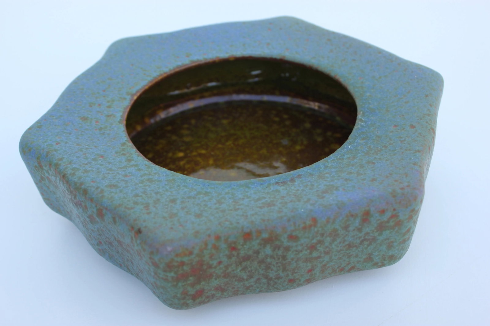 Honeycomb Italian Art Pottery Bowl - 6