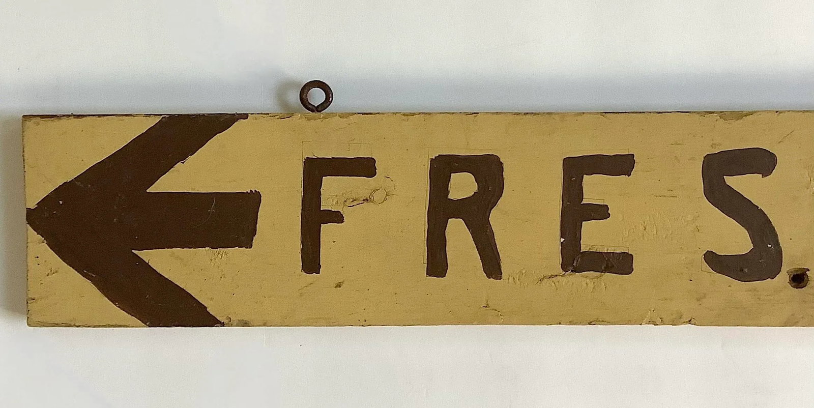 Vintage Fresh Eggs Hand Painted Farm Stand Sign - 2