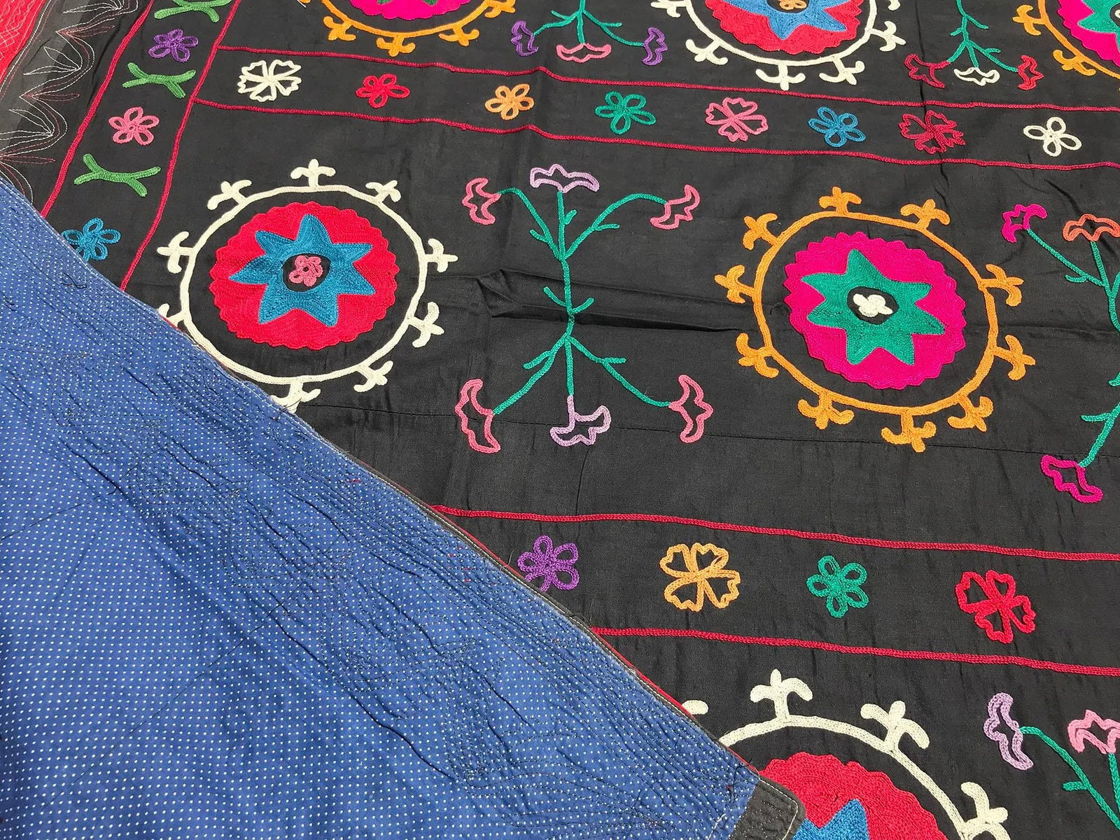 Needlework Crochet Black Suzani - 2