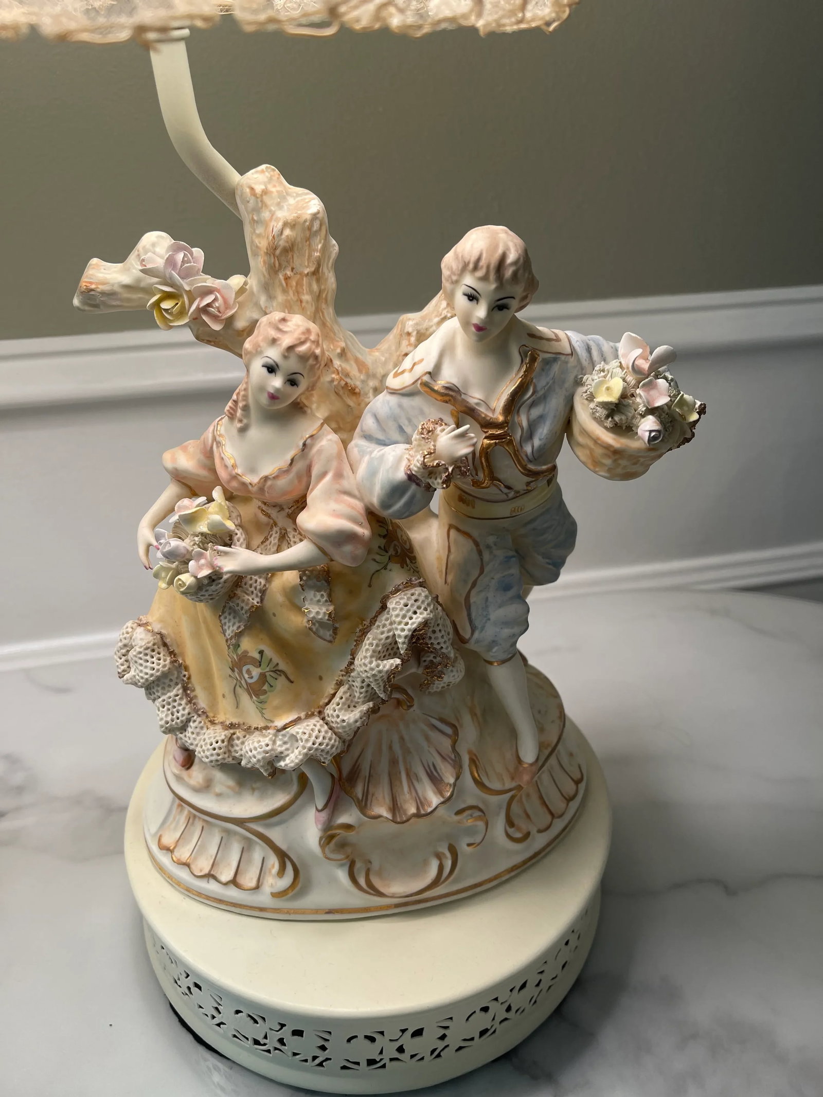 1940s French Style Figural Lamps - a Pair - 5