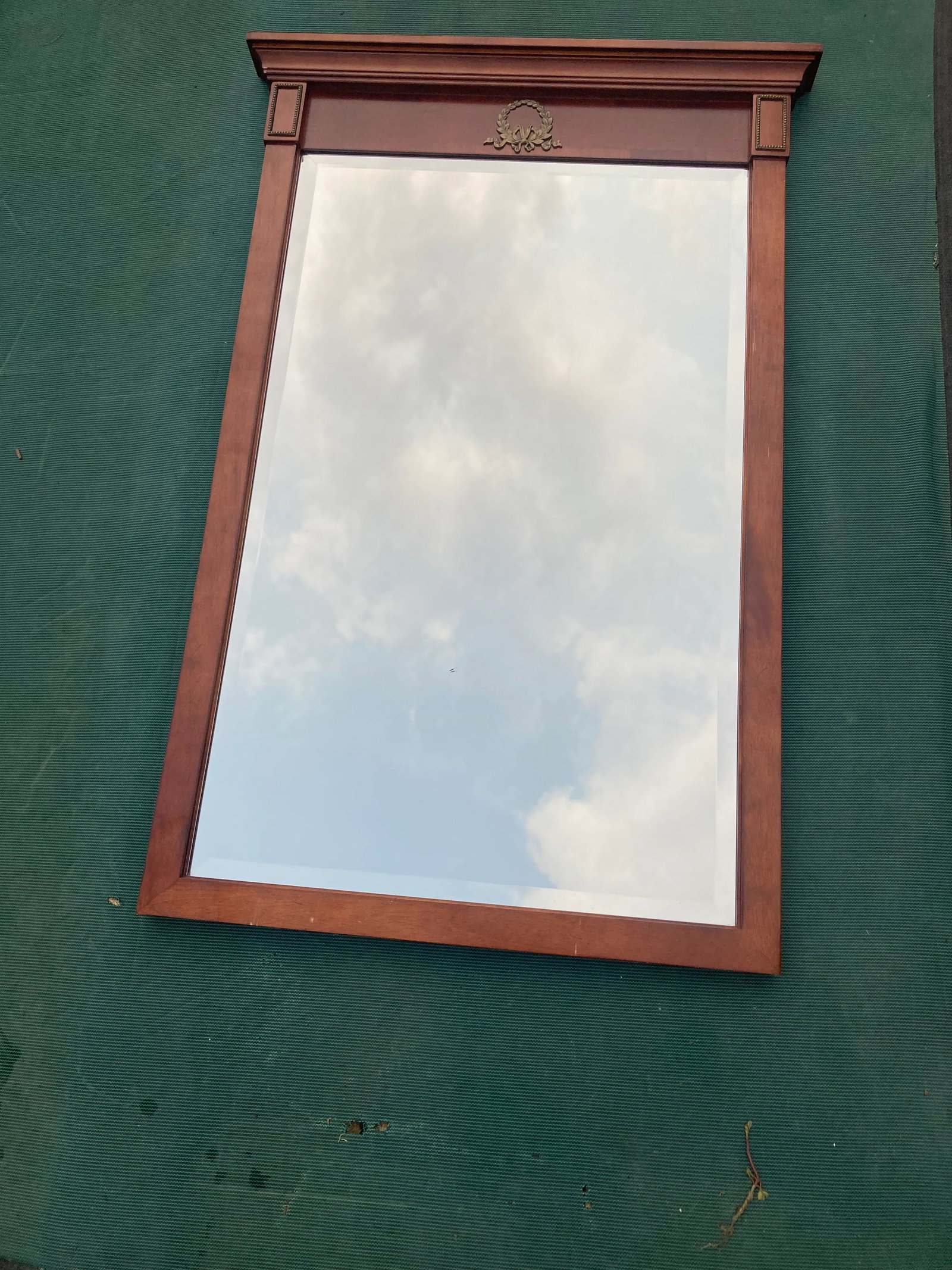 Vintage Bombay Company Cherry Trumeau Beveled Mirror - 2