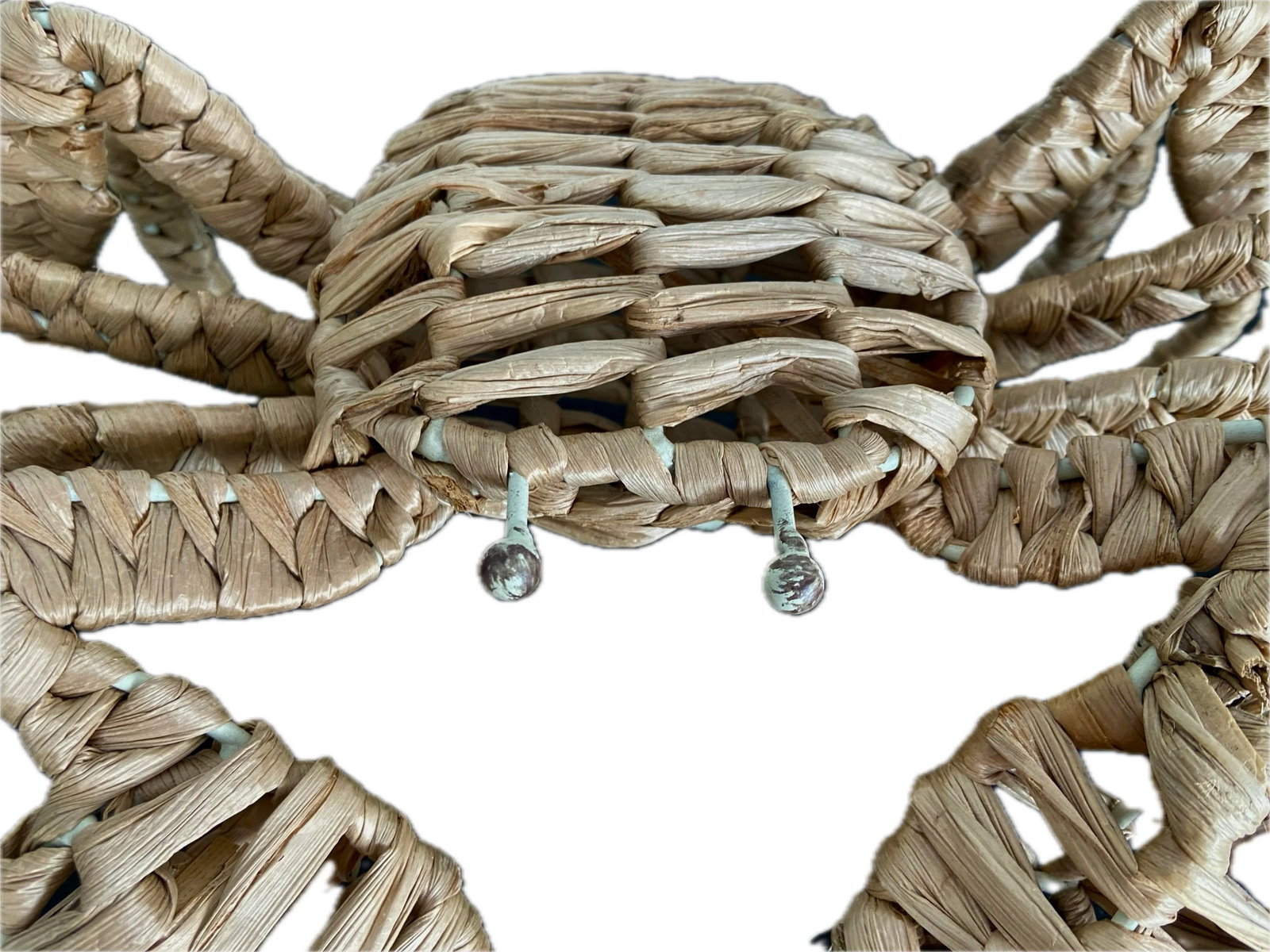 Handmade Vintage Large Wicker Crab - 3