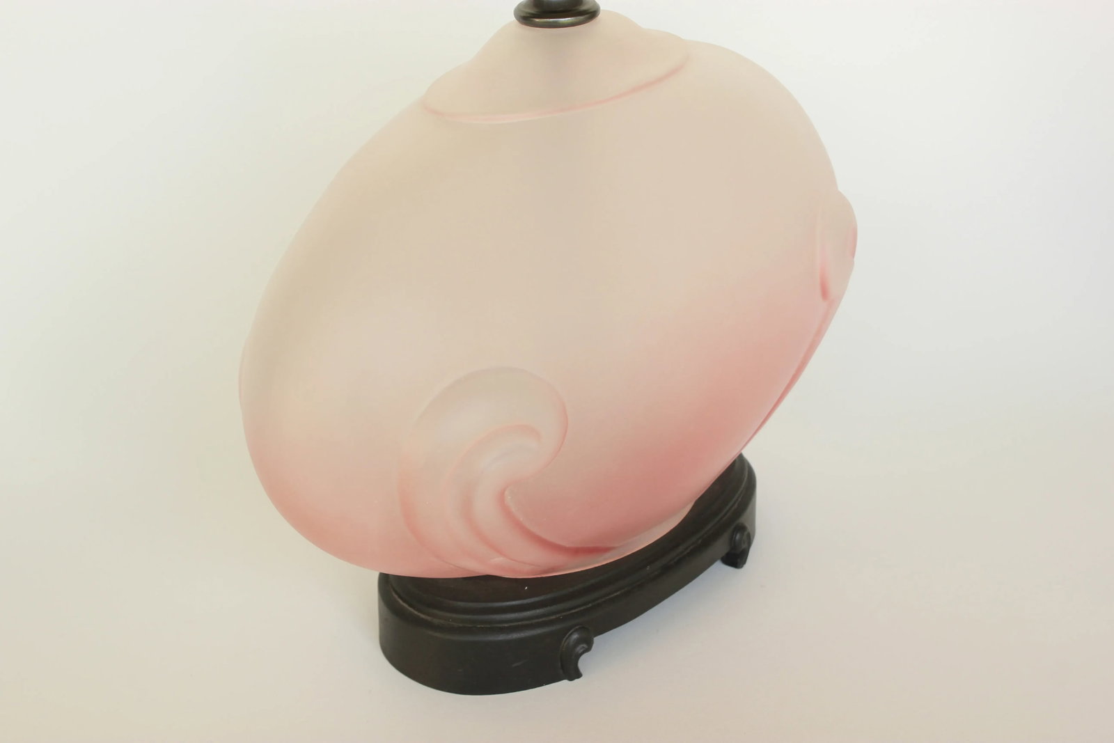 Ombre Pink Glass Bubble Table Lamp - 4
