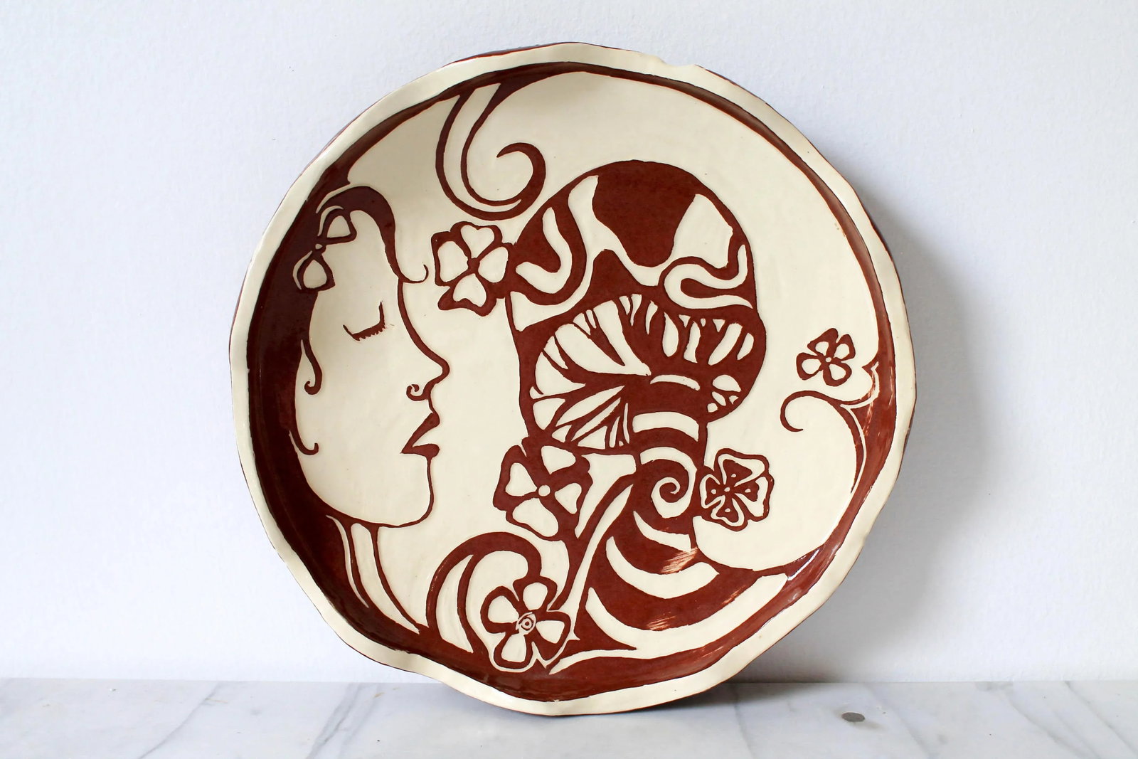 Vintage Whimsical Ceramic Plate - 2