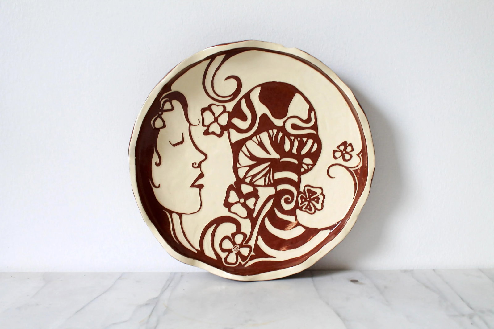 Vintage Whimsical Ceramic Plate - 3