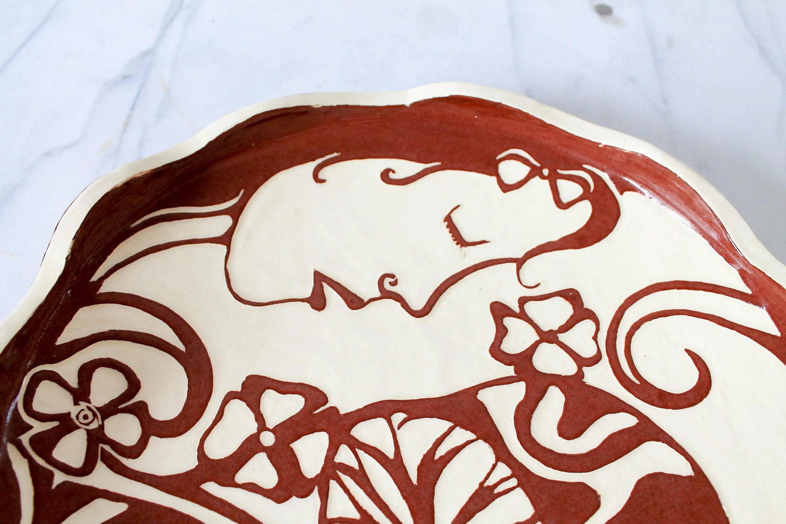 Vintage Whimsical Ceramic Plate - 5