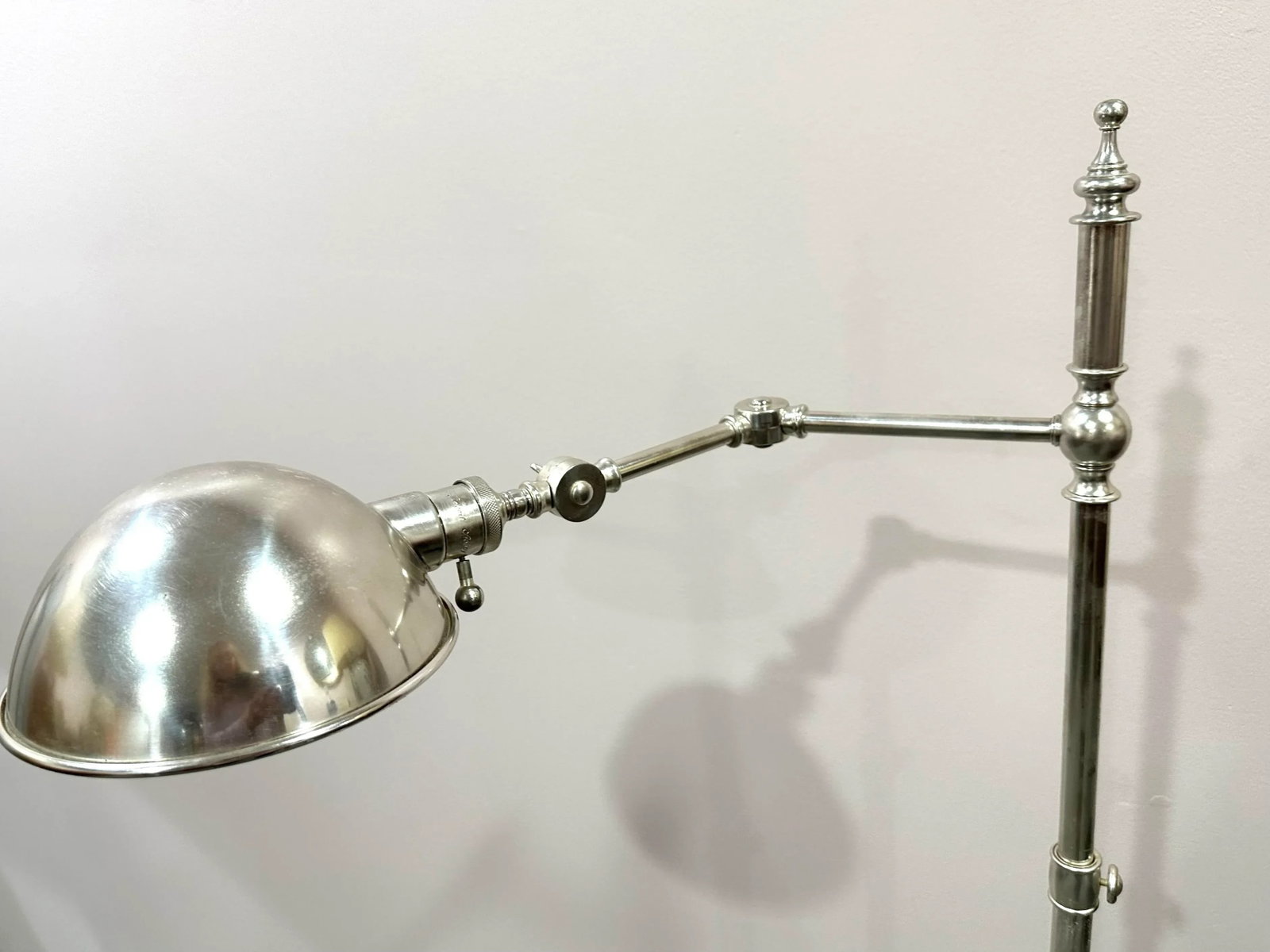2000s Robert Abbey Brushed Nickel Articulated Floor Lamp - 6