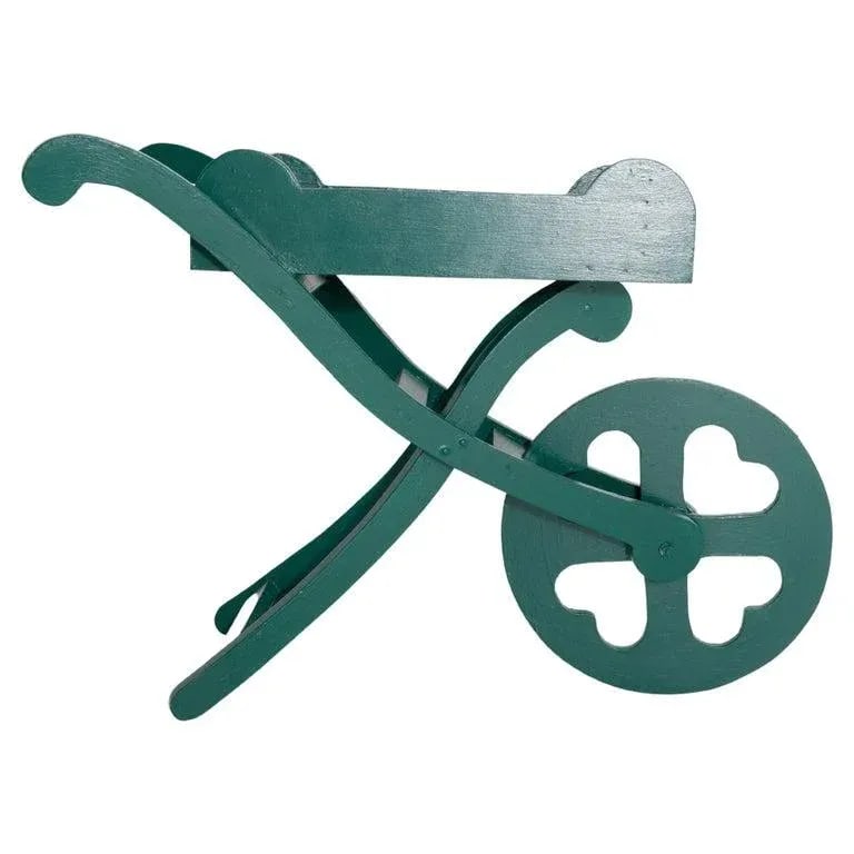 1950s Green Painted Wood Garden Cart - 9