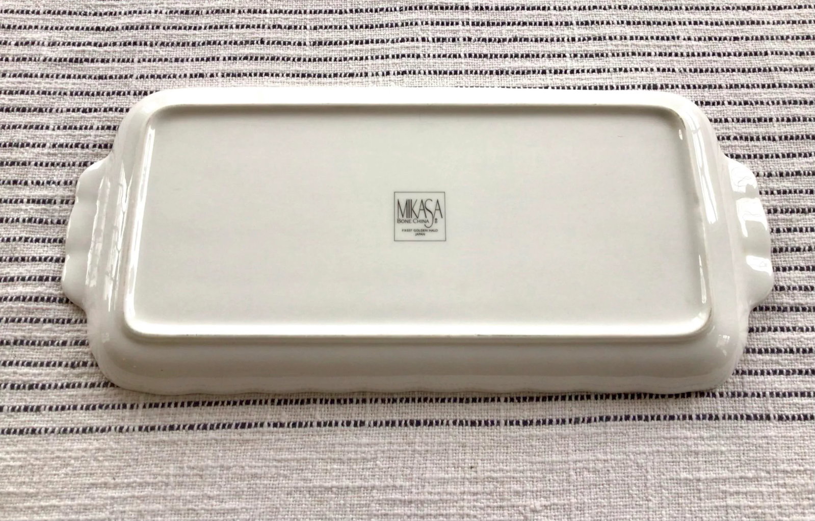 Vintage Mikasa Bone China Tray With Gold Trim - Made in Japan - 5