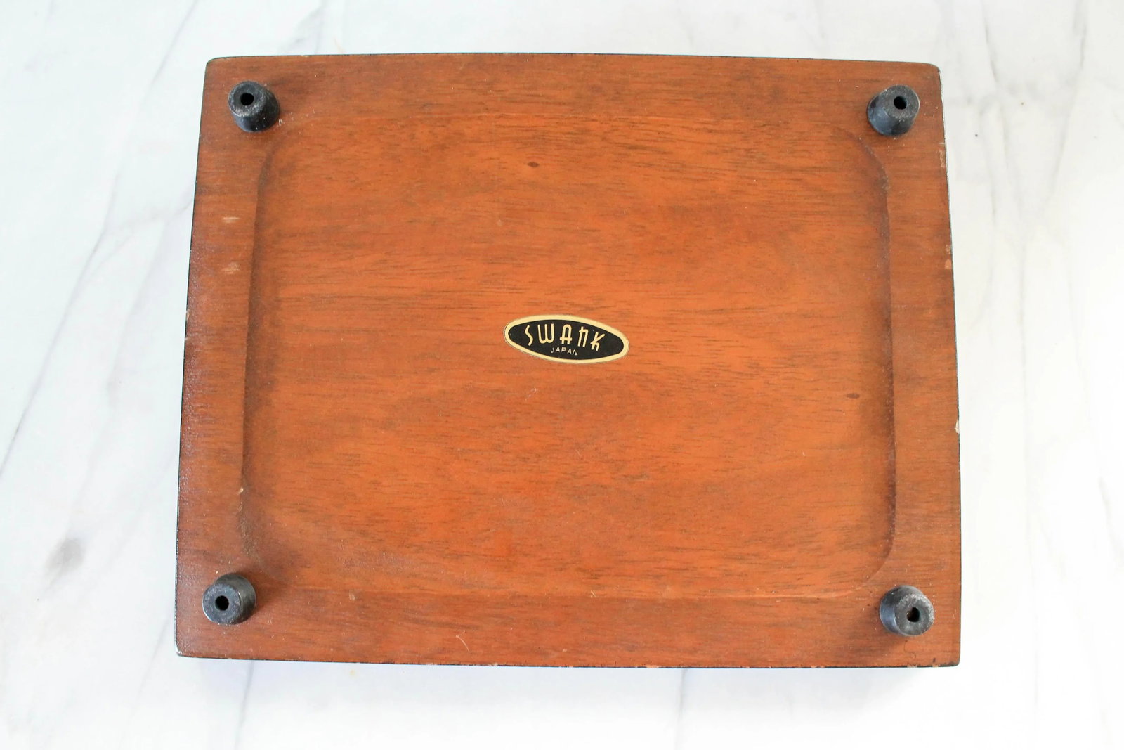 Mid-Century Walnut Dresser Top Valet by Swank - 6