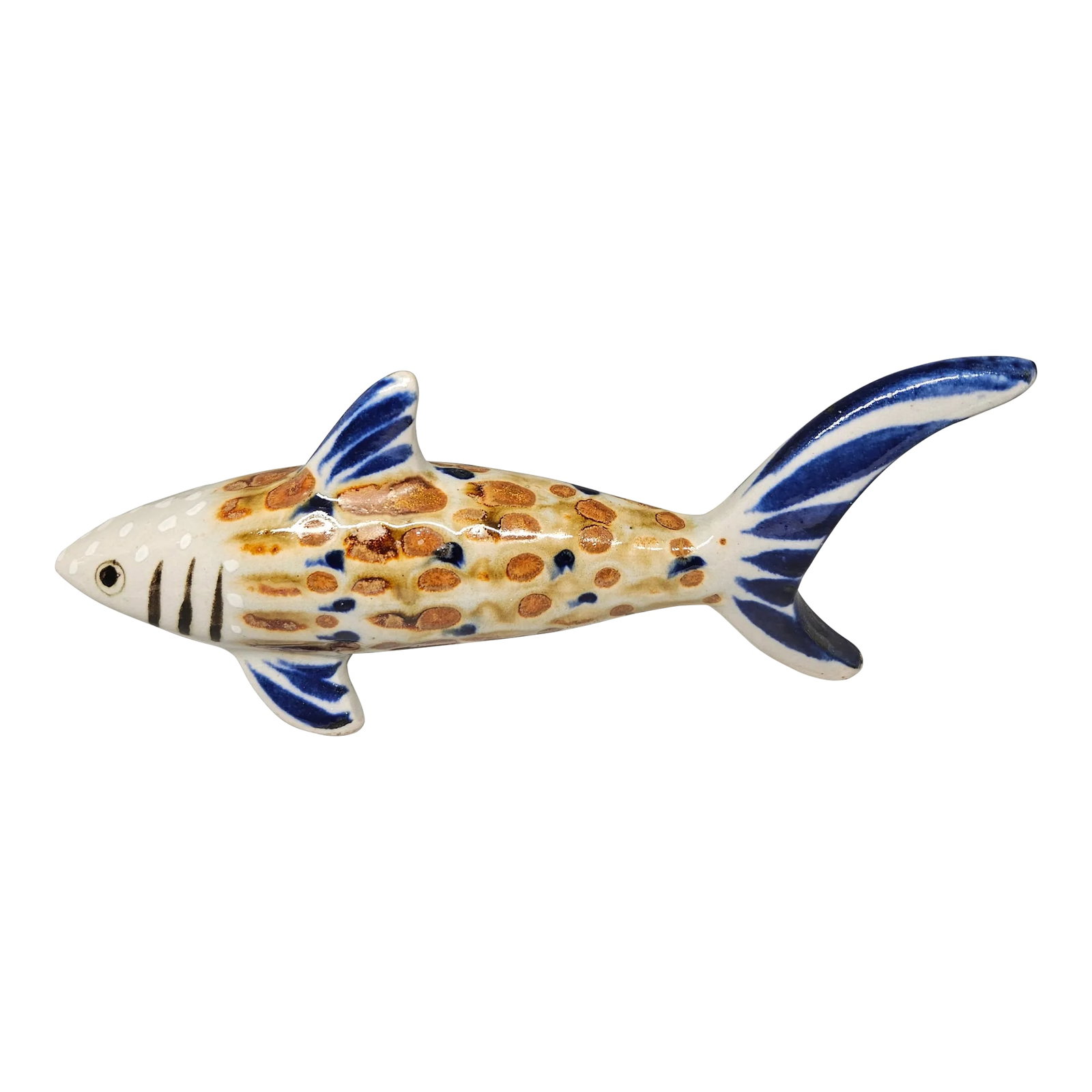 Vintage Signed Shark Pottery, Mexico/Mateos: Vintage Signed Shark Pottery, Mexico/Mateos Condition: Alterations: Original Condition Unaltered Imperfections: Some Imperfections Condition Notes: Age, Vintage Origin: Mexico Materials &