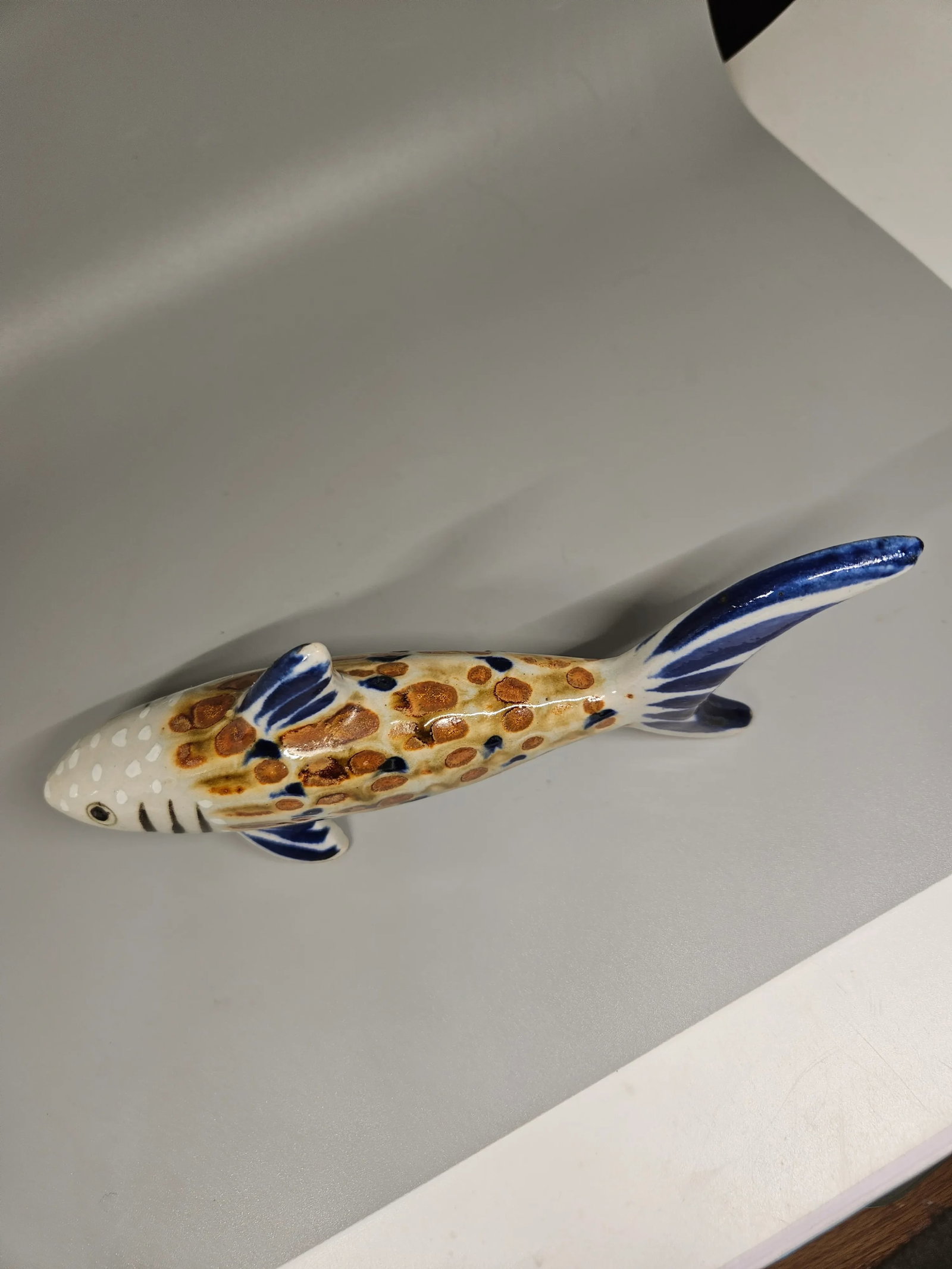 Vintage Signed Shark Pottery, Mexico/Mateos - 4