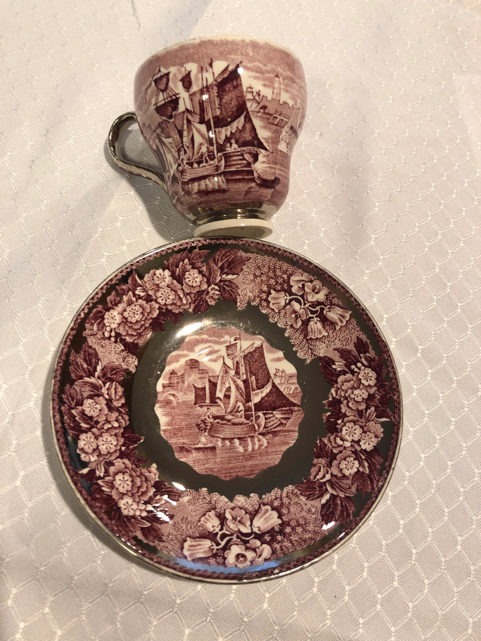 18th Century Wedgewood Asian Cup and Saucer Set - 9 Piece Set - 2