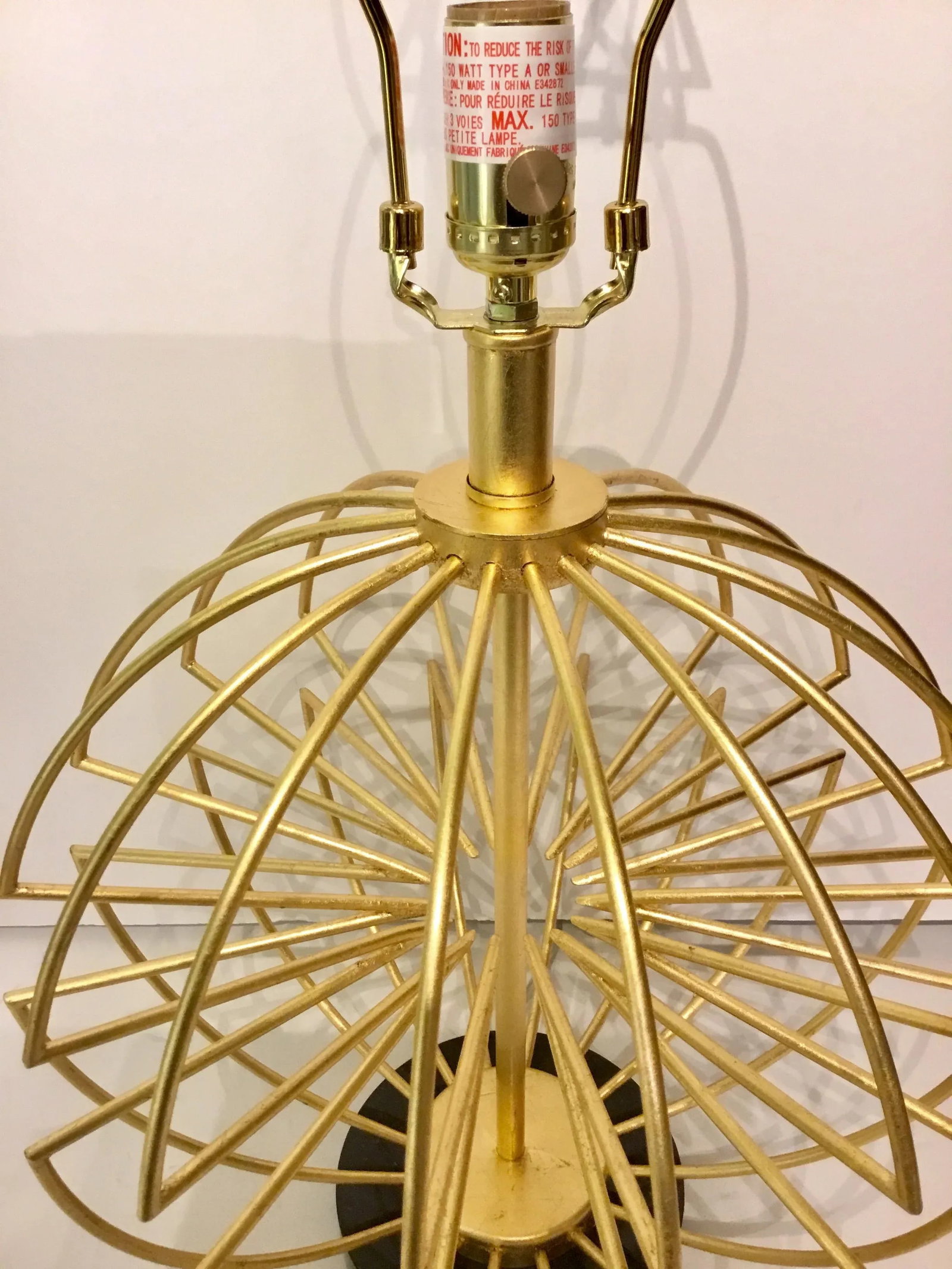 Currey & Co. Modern Gold Sphere Table Lamp - 4