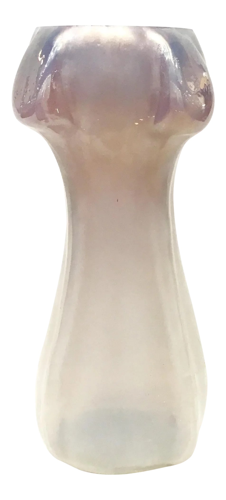 Large Lavander Iridescent Loetz Vintage Art Glass Vase (1 of 6)