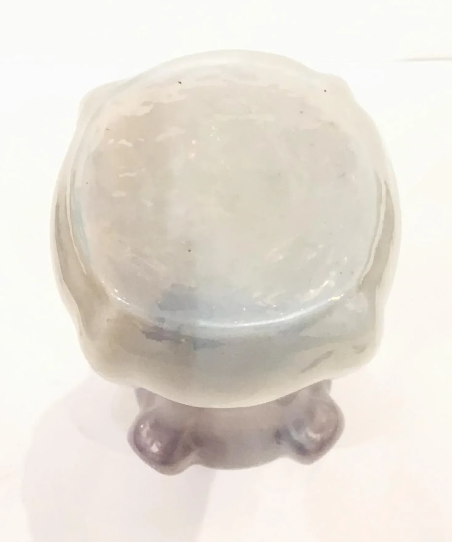 Large Lavander Iridescent Loetz Vintage Art Glass Vase - 5