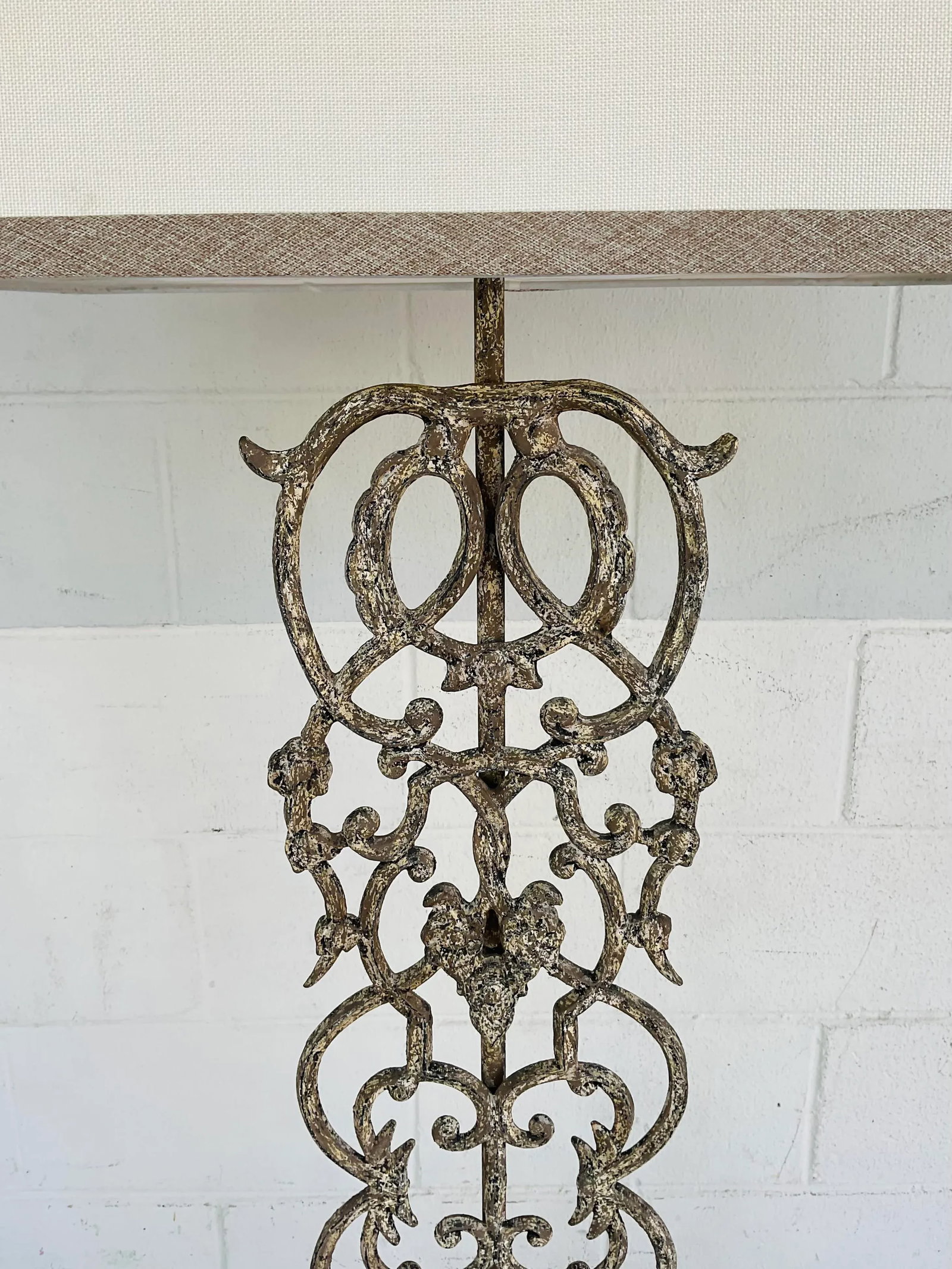Currey & Company Transitional Aged Iron Scroll Floor Lamp - 4