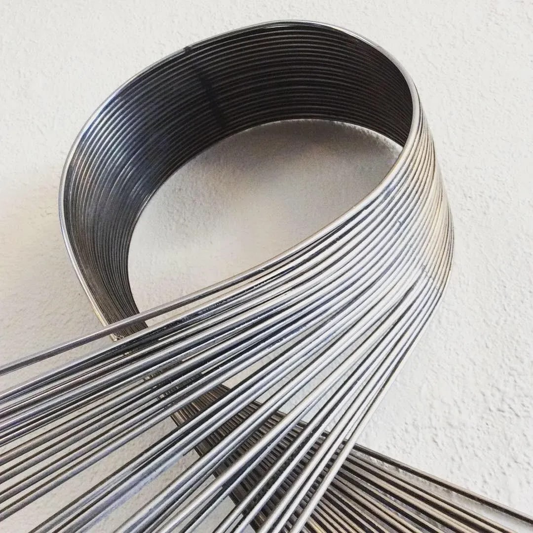 Curtis Jere Swirl Chrome Wall Sculpture - Mid-Century Modern - 4