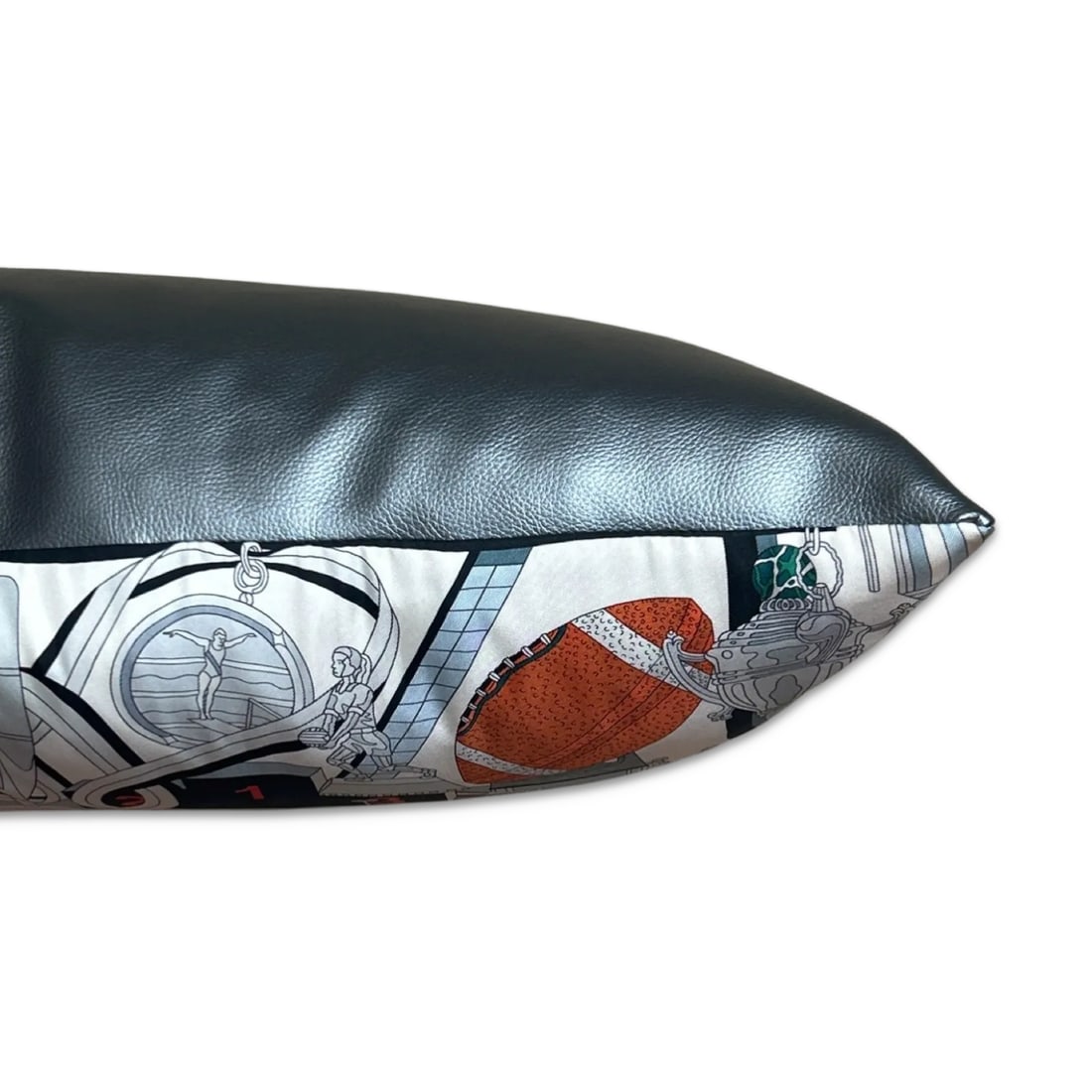 Hermes Trophees Vintage Silk Scarf Pillow - 2