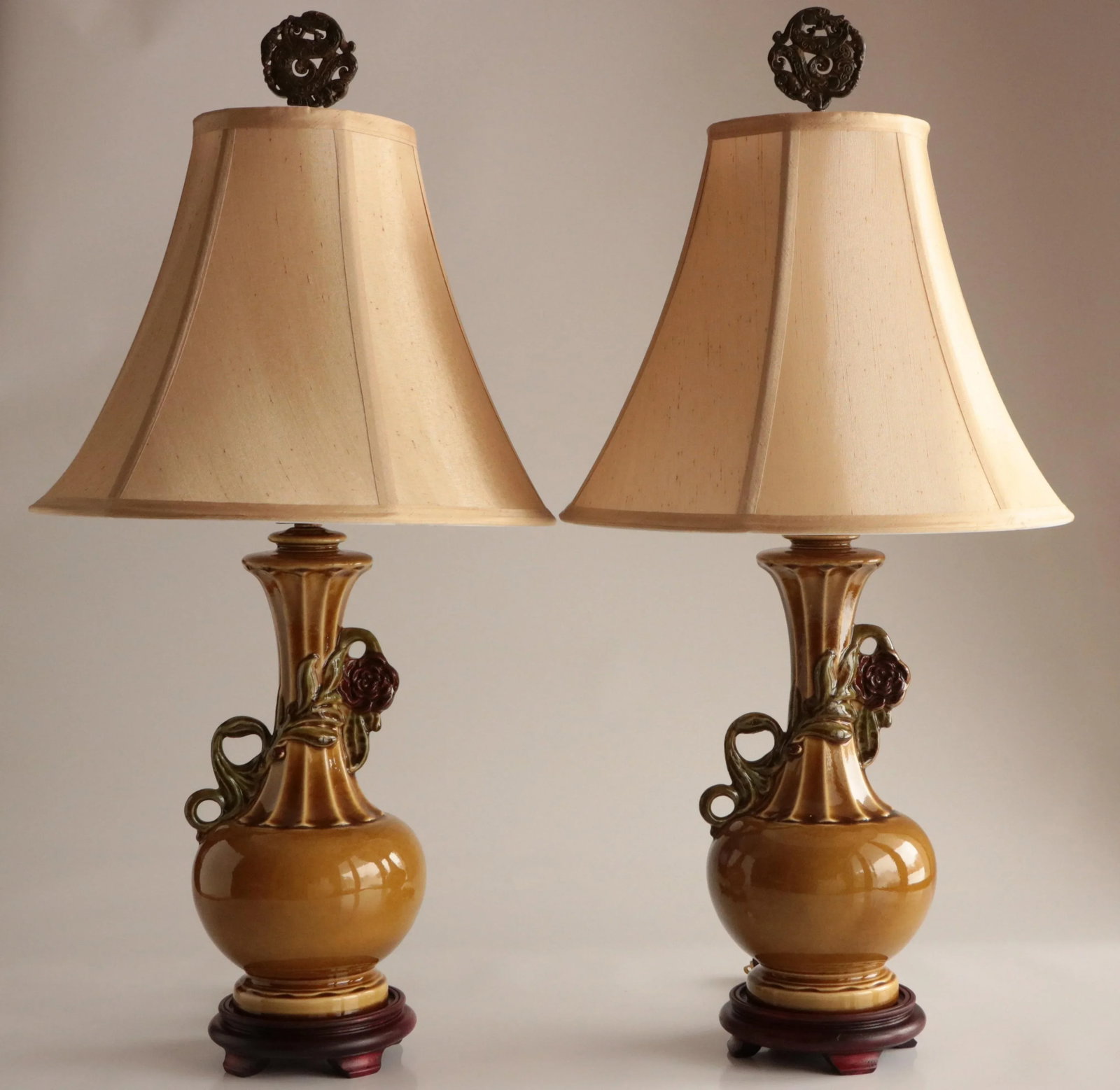1940s Chinoiserie Table Lamps - a Pair - 8