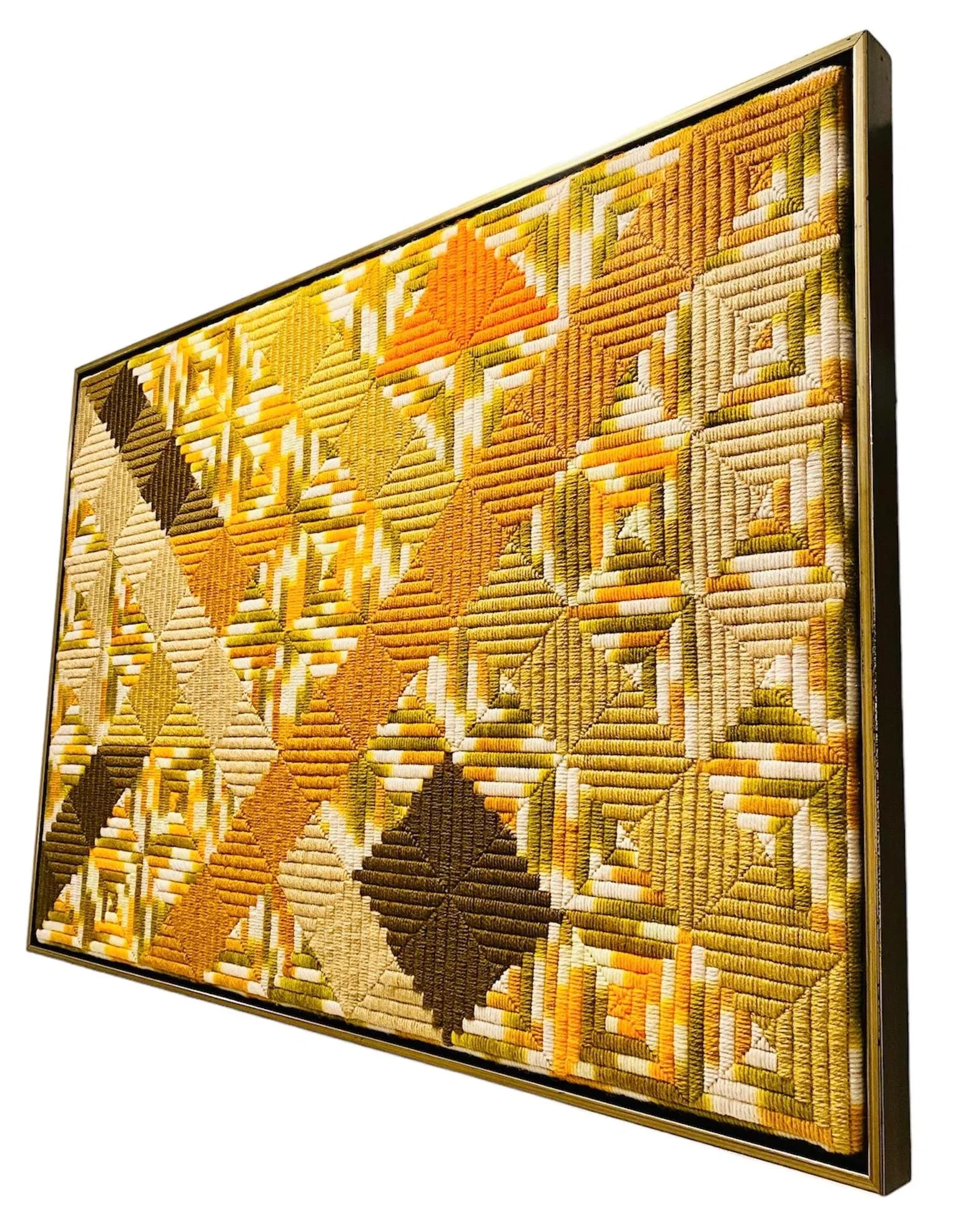1983 Geometric Abstraction Fiber Art by Mary Kathryn Jackman - 3