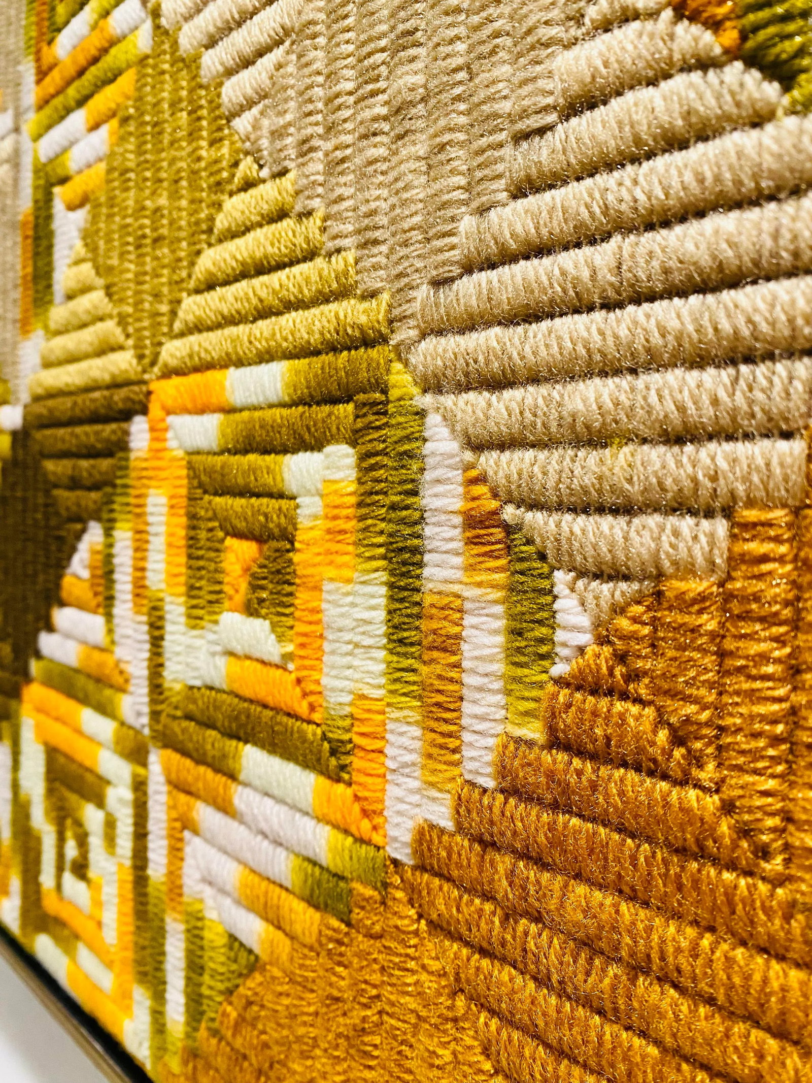 1983 Geometric Abstraction Fiber Art by Mary Kathryn Jackman - 5
