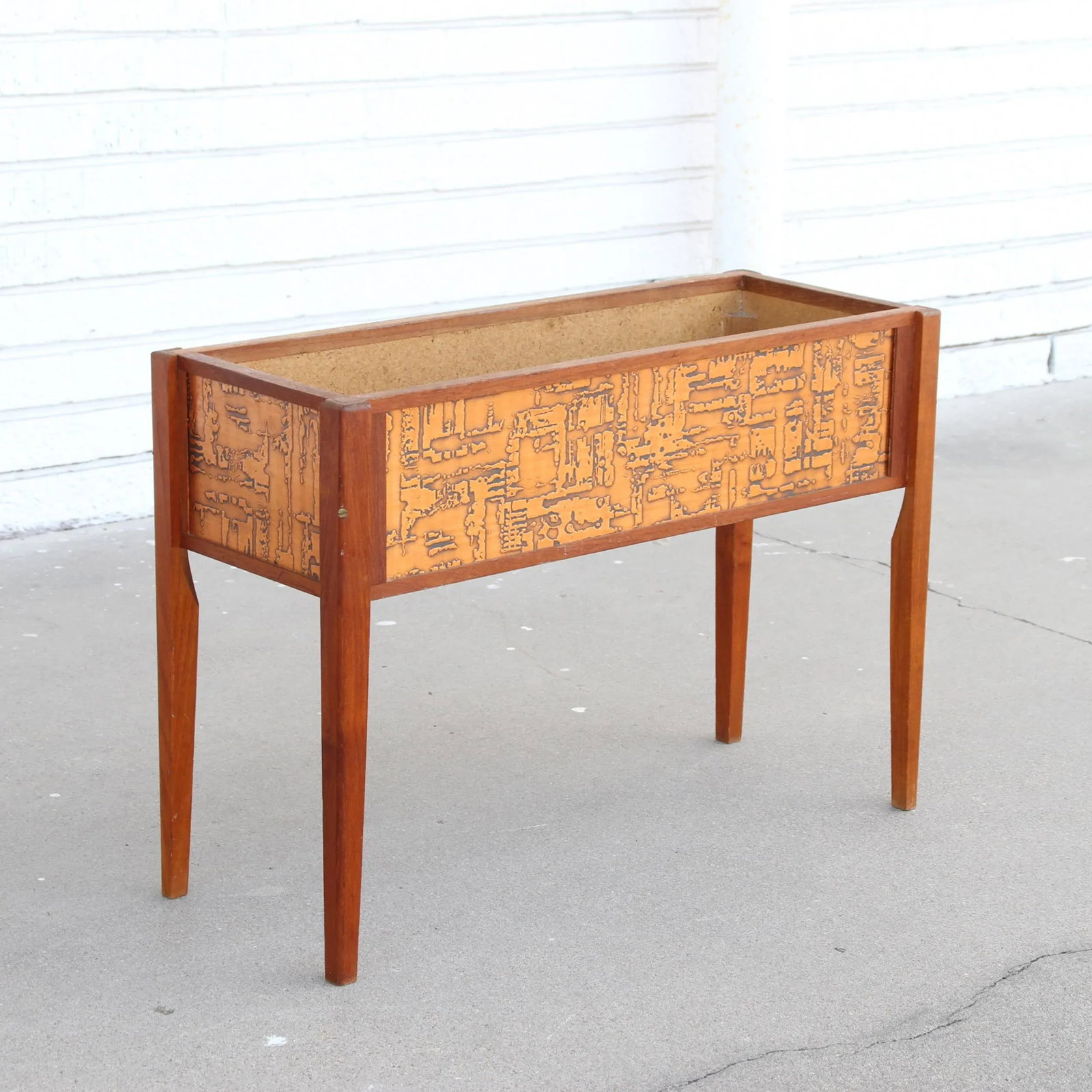 Scandinavian Vintage Planter With Pressed Copper Sweden 1970 - 11