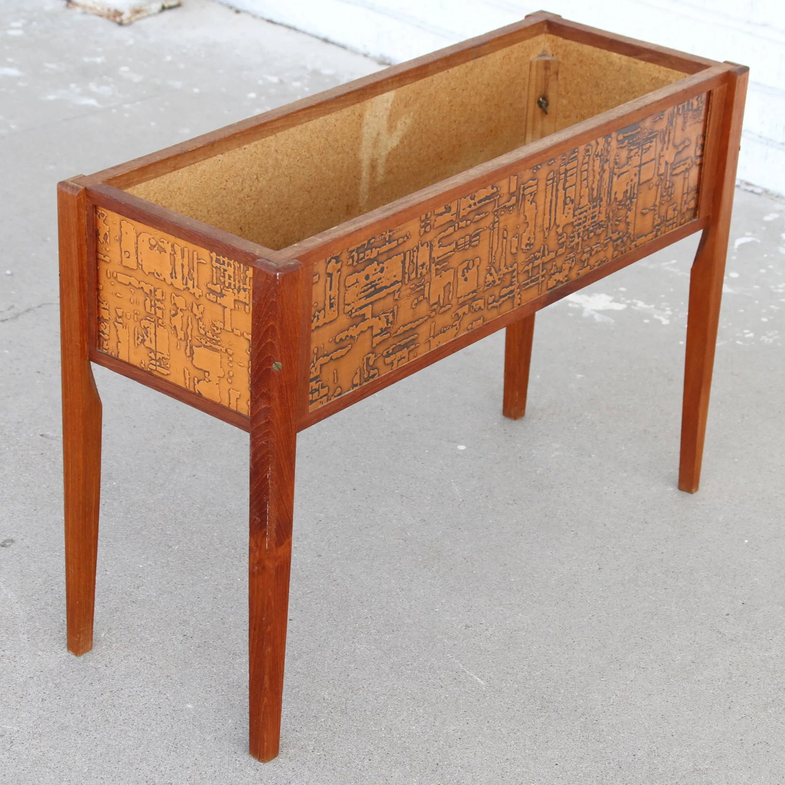 Scandinavian Vintage Planter With Pressed Copper Sweden 1970 - 5