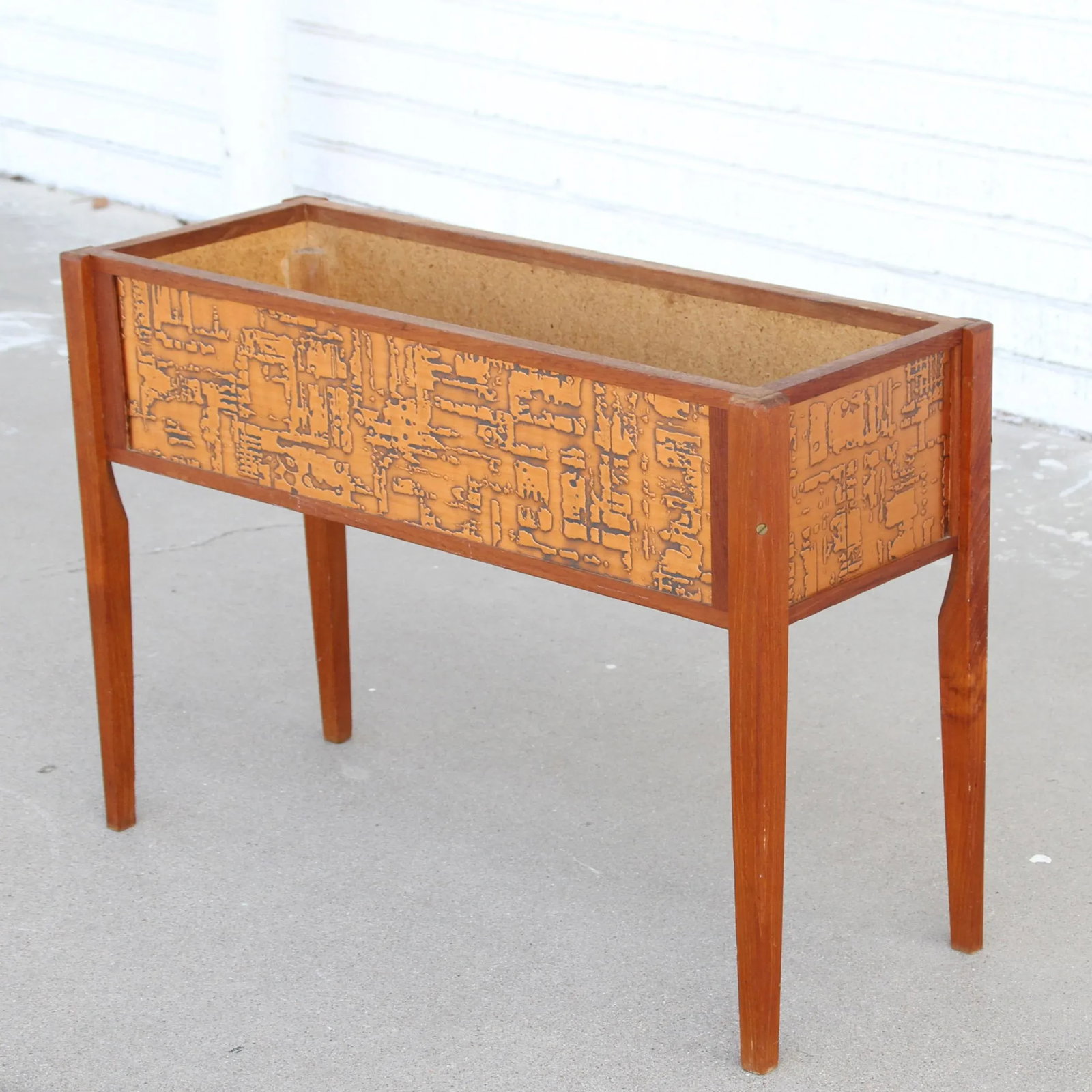 Scandinavian Vintage Planter With Pressed Copper Sweden 1970 - 9