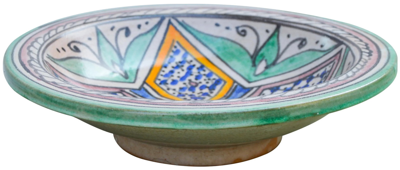 Early 20th Century Colorful Moorish Ceramic Plate - 3