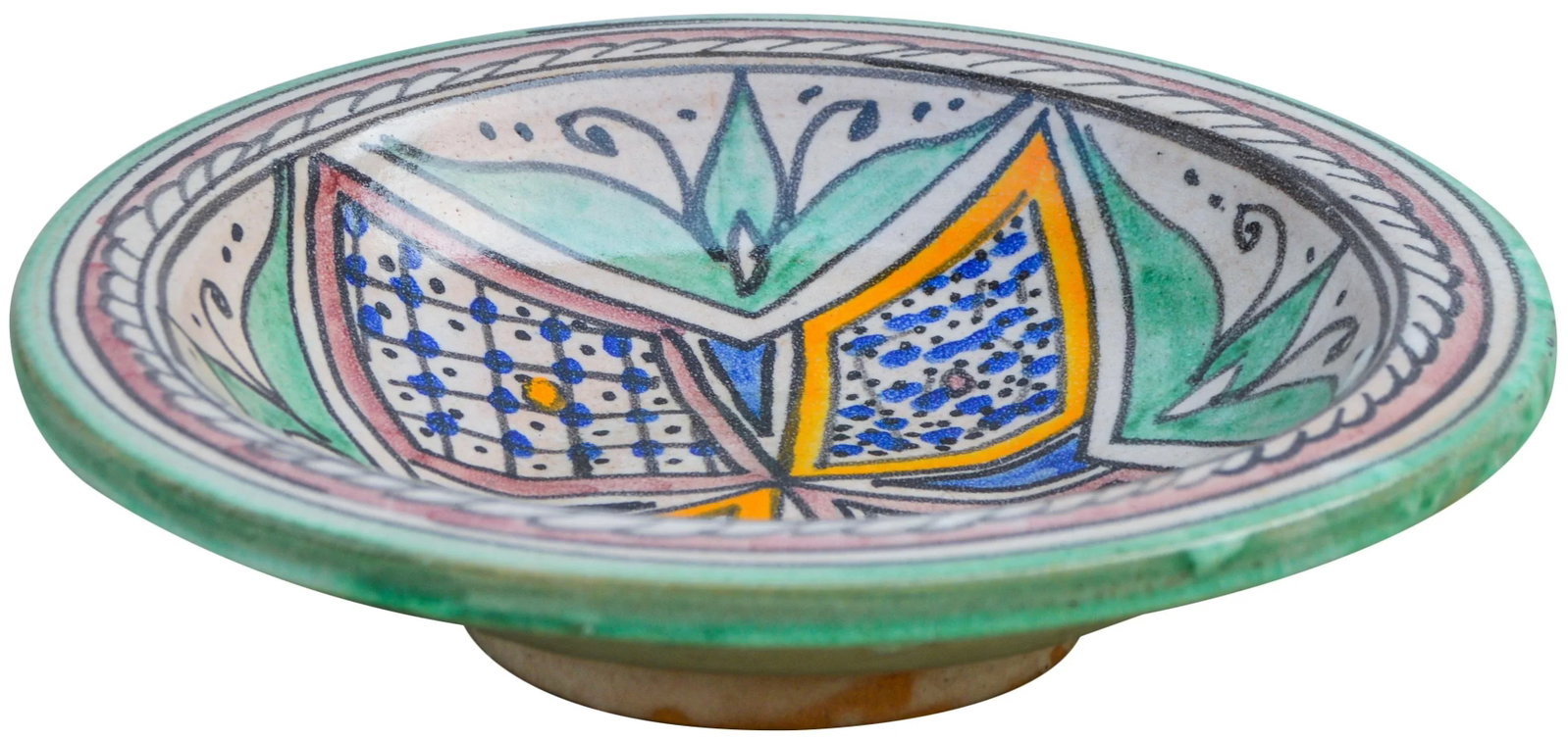 Early 20th Century Colorful Moorish Ceramic Plate - 5