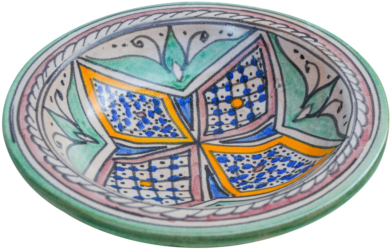 Early 20th Century Colorful Moorish Ceramic Plate - 6