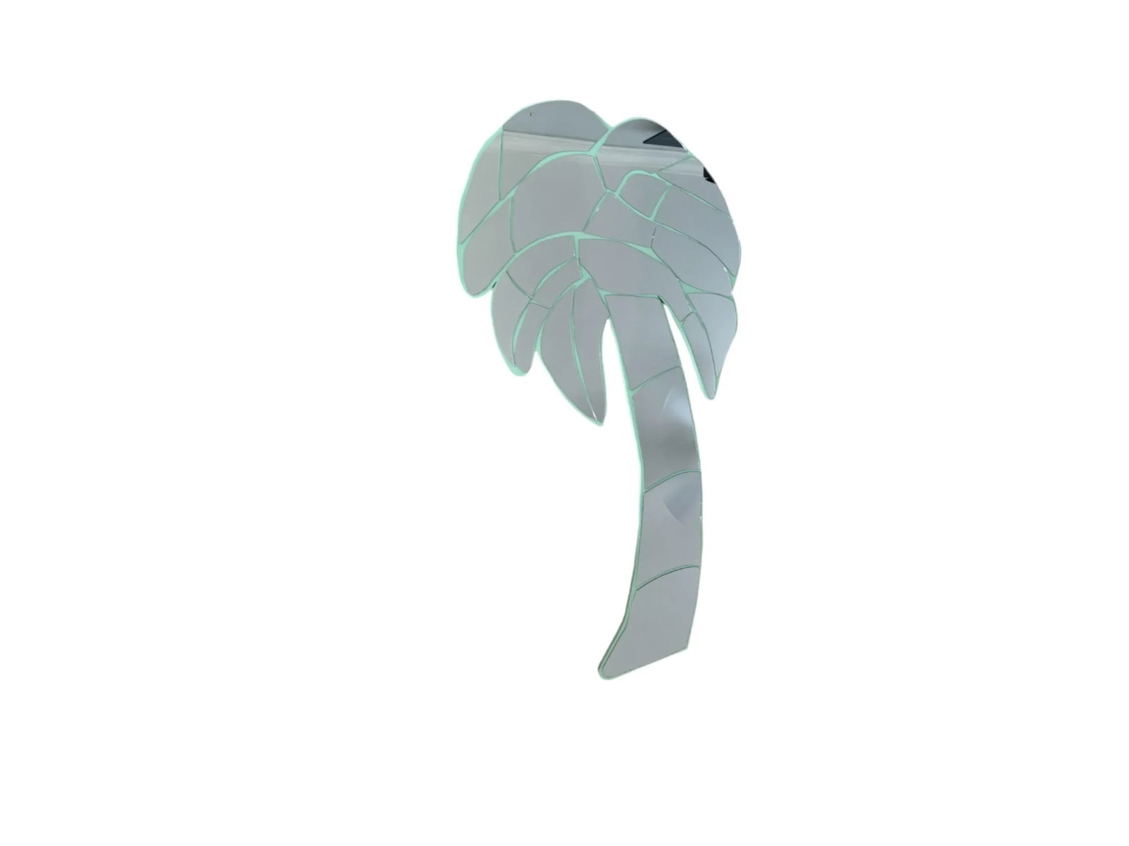 Postmodern Vintage Costal Florida Palm Tree Mirror - 3
