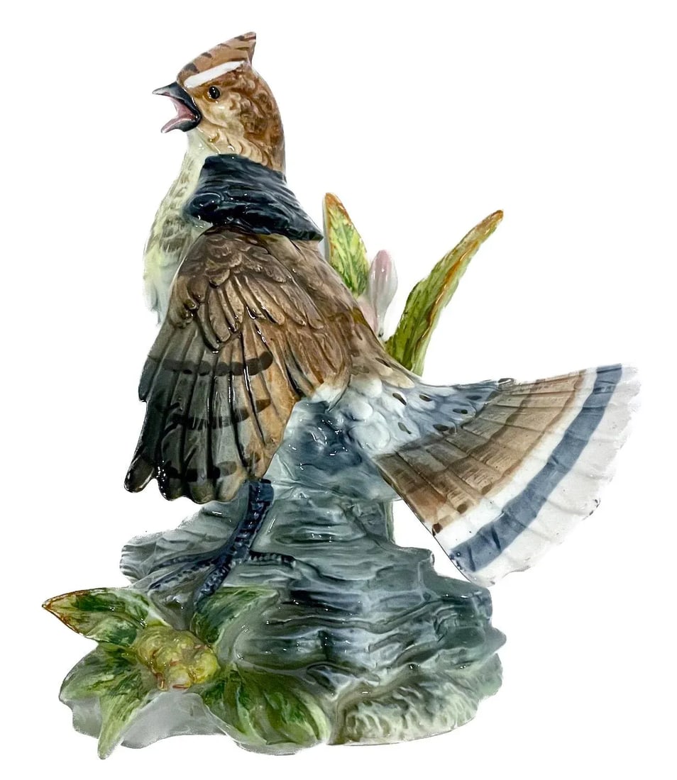 Porcelain Grouse Bird Figurine - 3