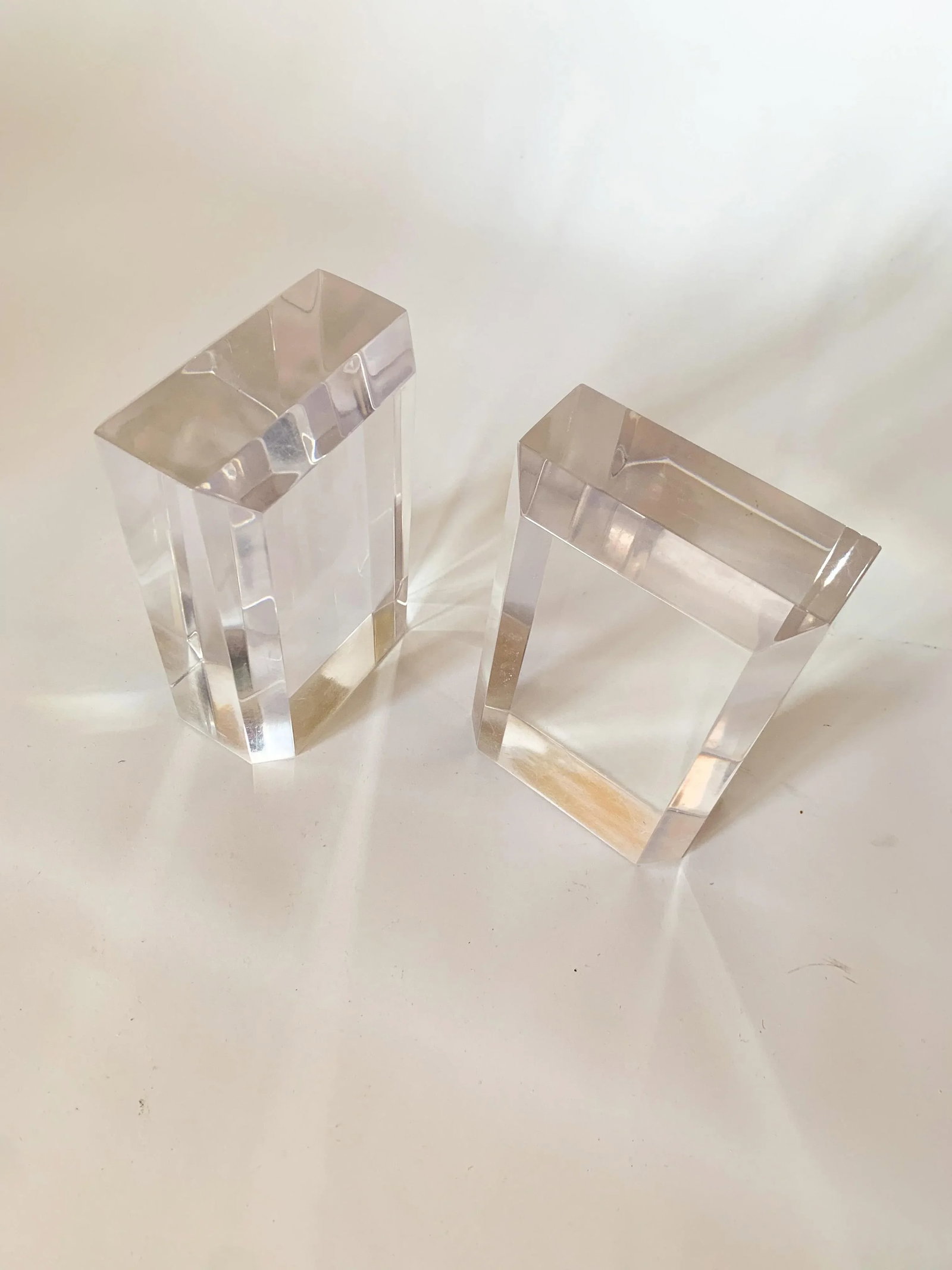 1970s Ritts AstroLite Lucite Bookends- a Pair - 2
