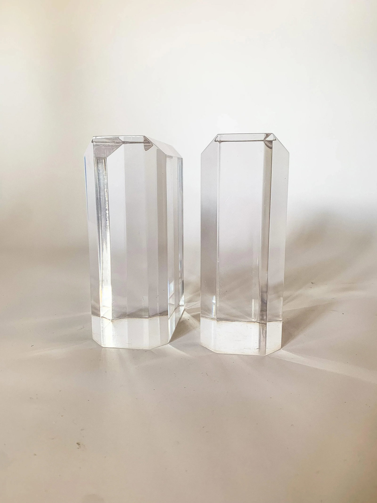 1970s Ritts AstroLite Lucite Bookends- a Pair - 4