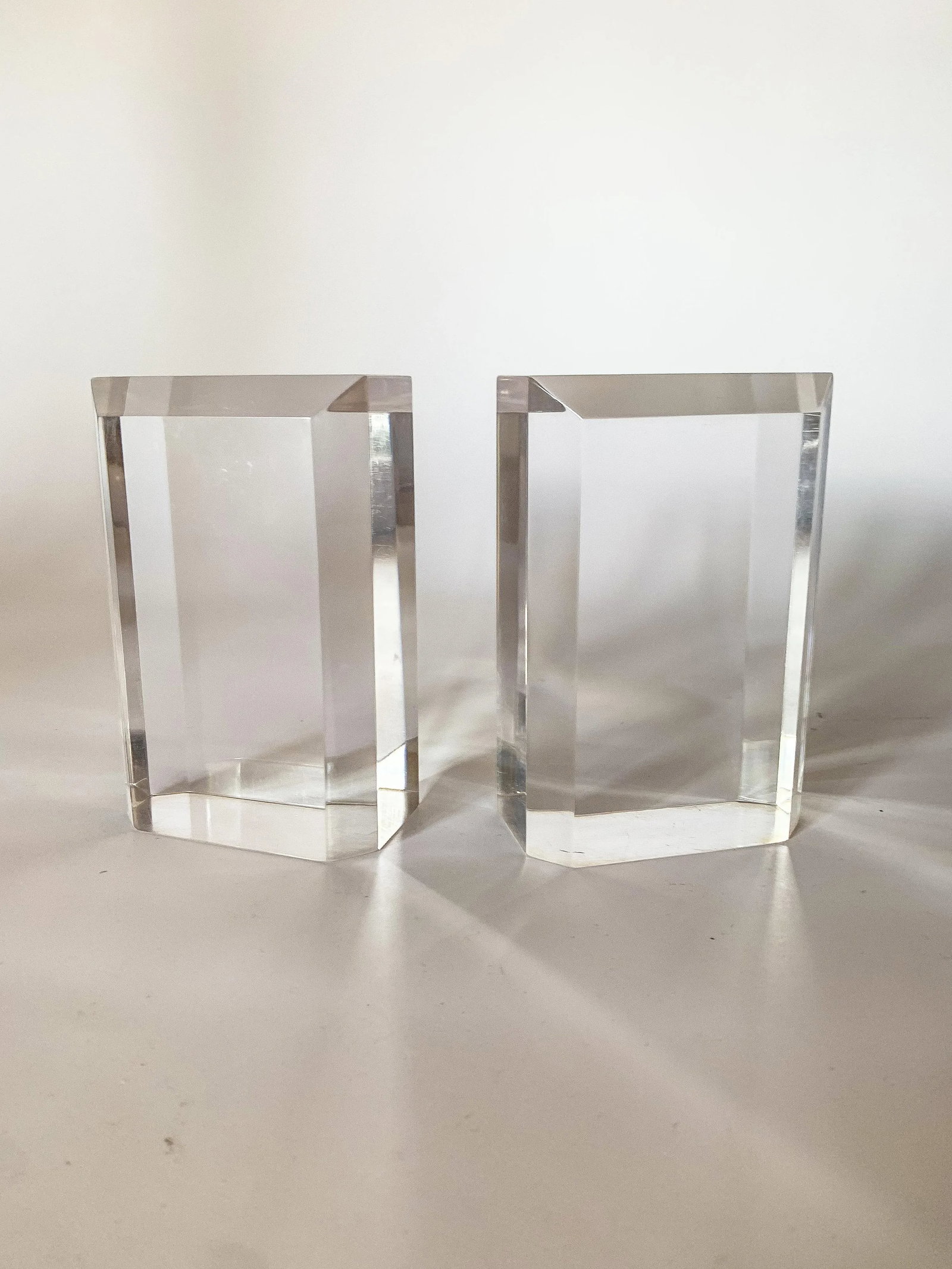 1970s Ritts AstroLite Lucite Bookends- a Pair - 5