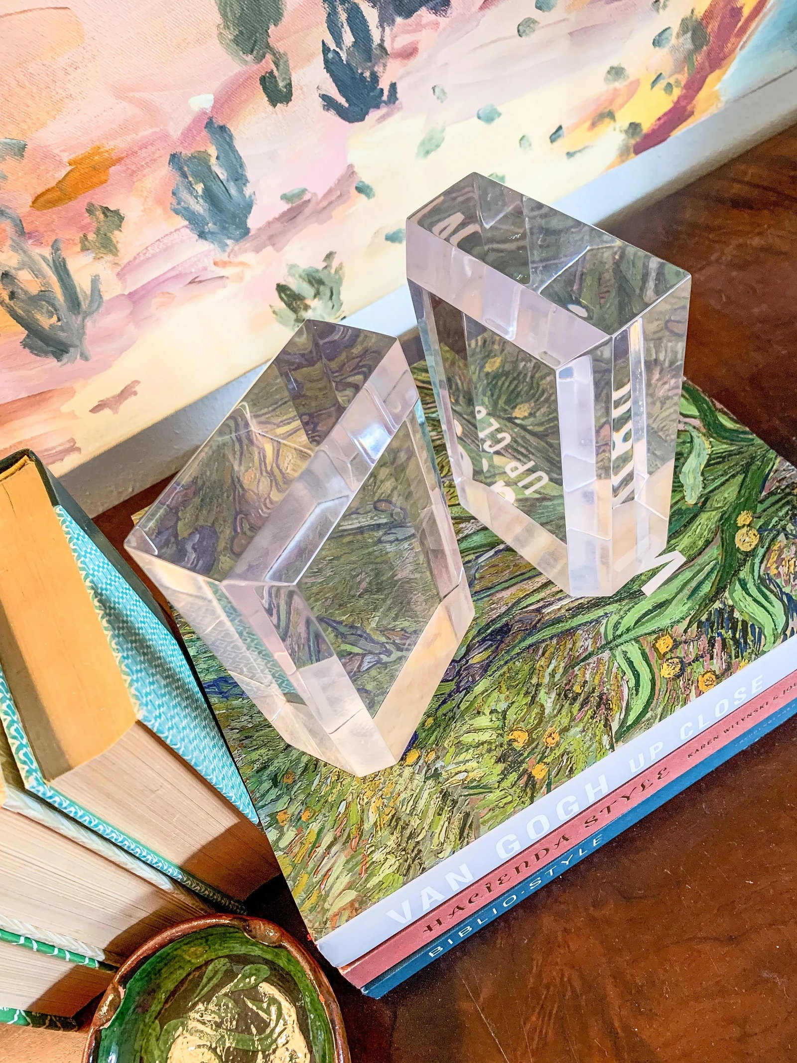 1970s Ritts AstroLite Lucite Bookends- a Pair - 9