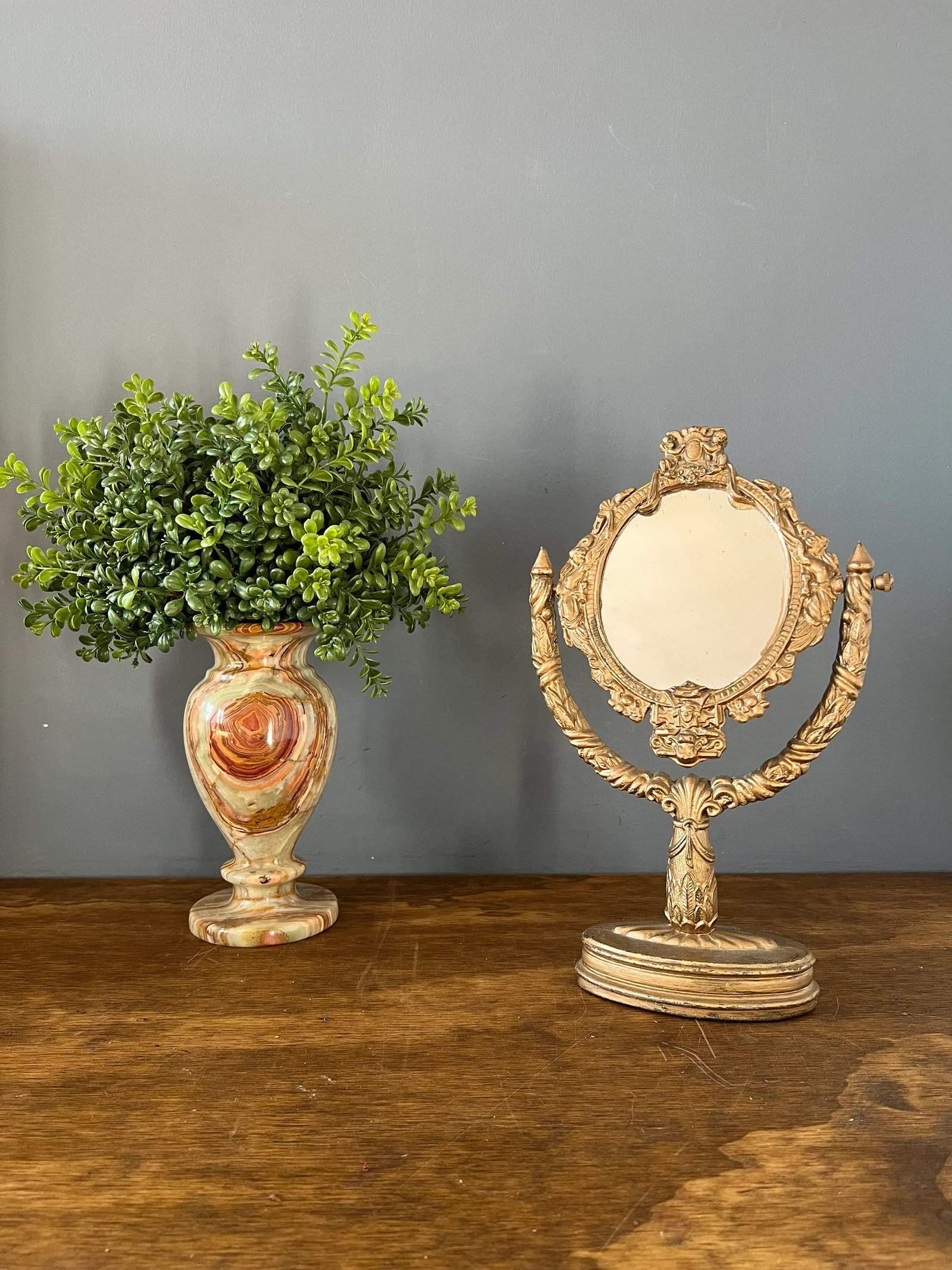 1920s Art Nouveau Table Mirror - 4
