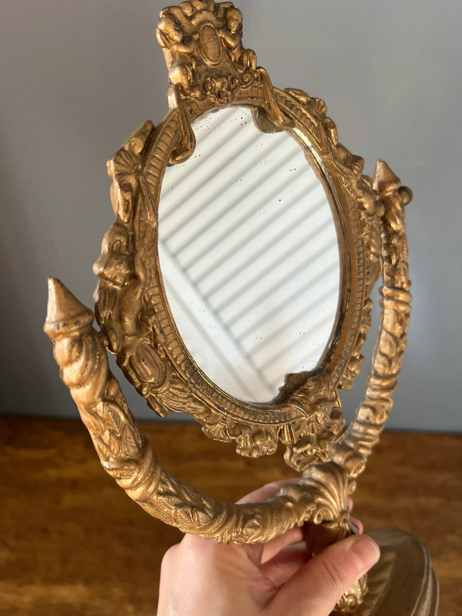 1920s Art Nouveau Table Mirror - 8