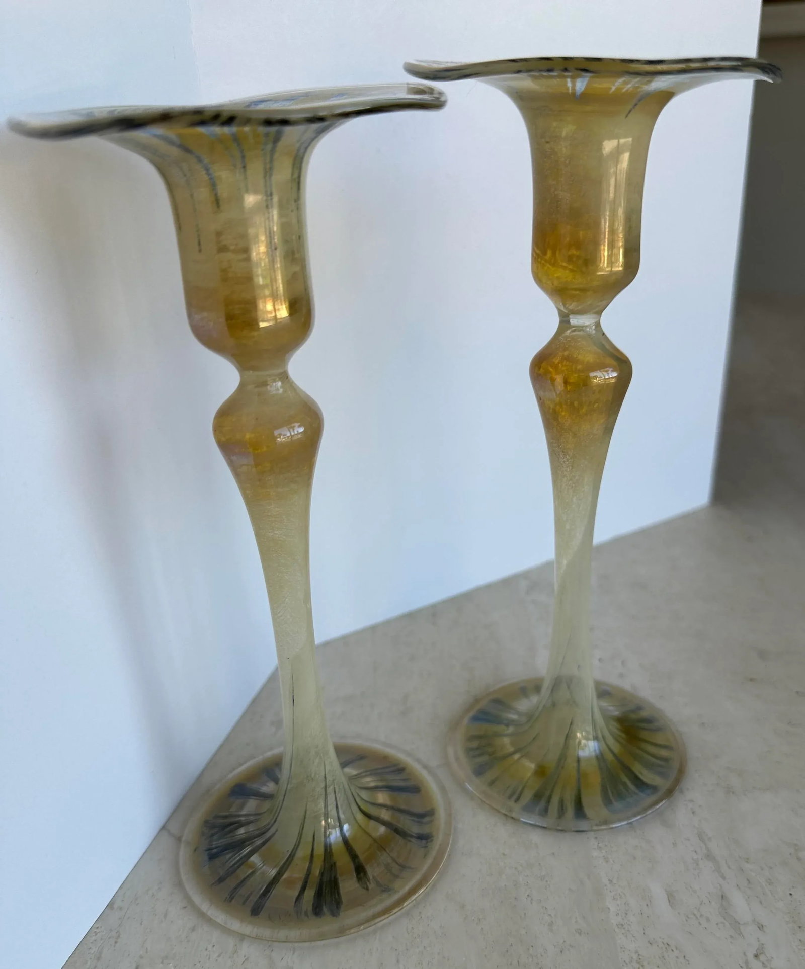 1950's Murano Candlestick Holders - 4