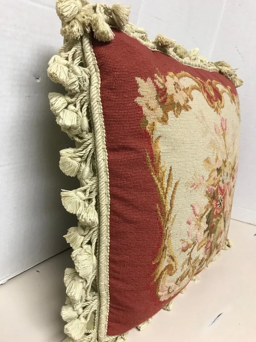 Traditional Chealsea Textiles Company Needlepoint Pillow - 2