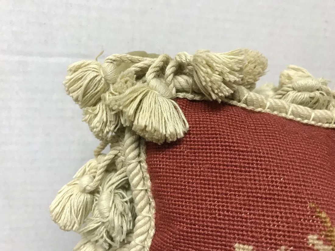 Traditional Chealsea Textiles Company Needlepoint Pillow - 4