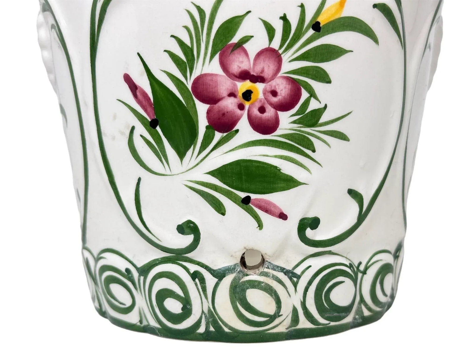 1970s European Hand-Painted Ceramic Planter - 5